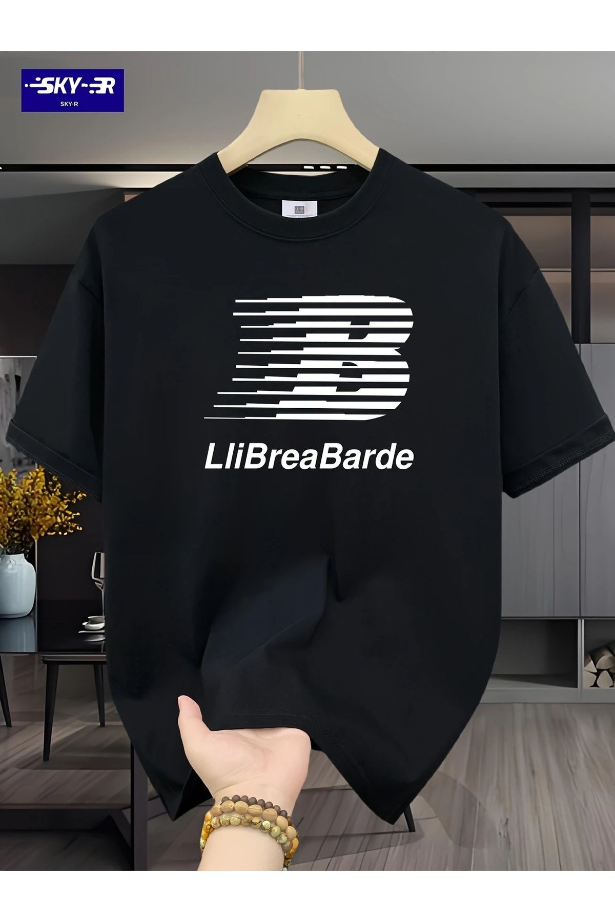 İnazuma Outdoors Unisex Oversize Baskılı Pamuklu Bisiklet Yaka Kısa Kollu BEYAZ T-shirt