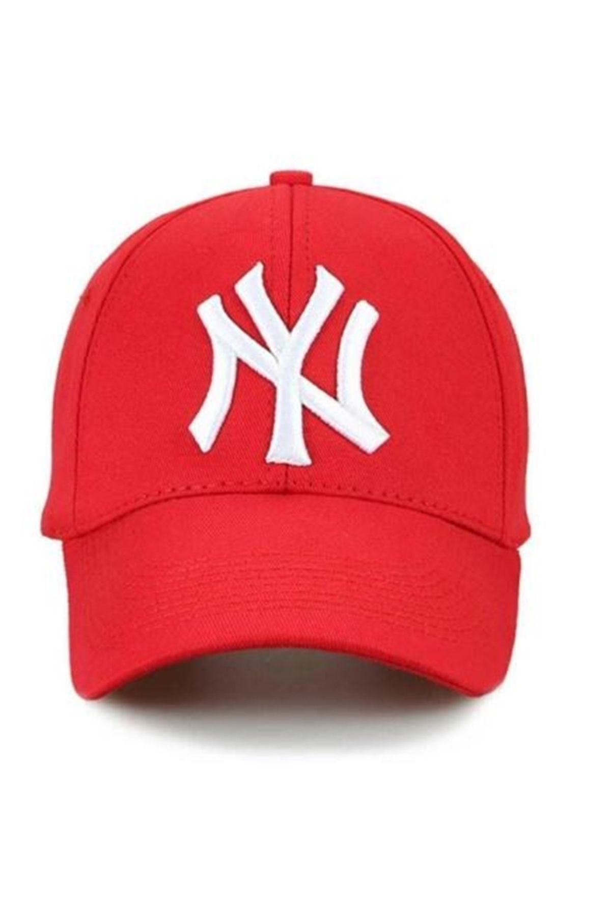 DOĞALYA Unisex Ny Nakışlı Kep Şapka Kırmızı
