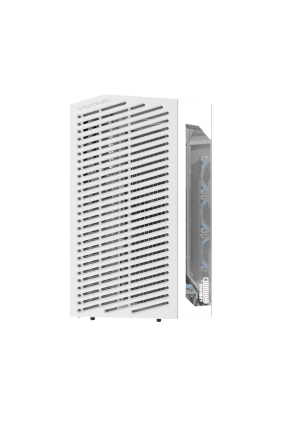 Dark Flash-DarkFlash DY470 ATX With 4 Fans ARGB Computer Case Mid Tower - White 7