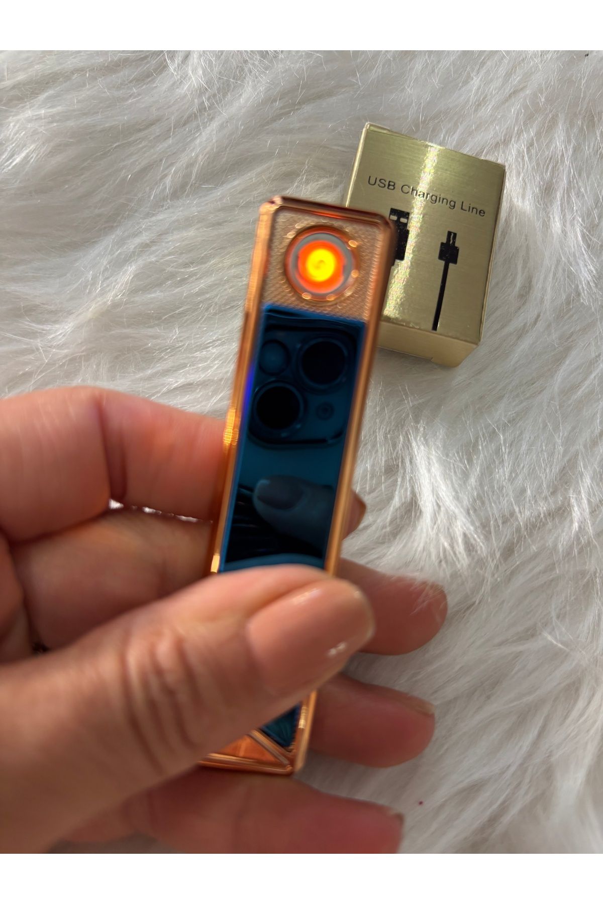 strabellaclothes Usb Sarjli elektironnik cakmak