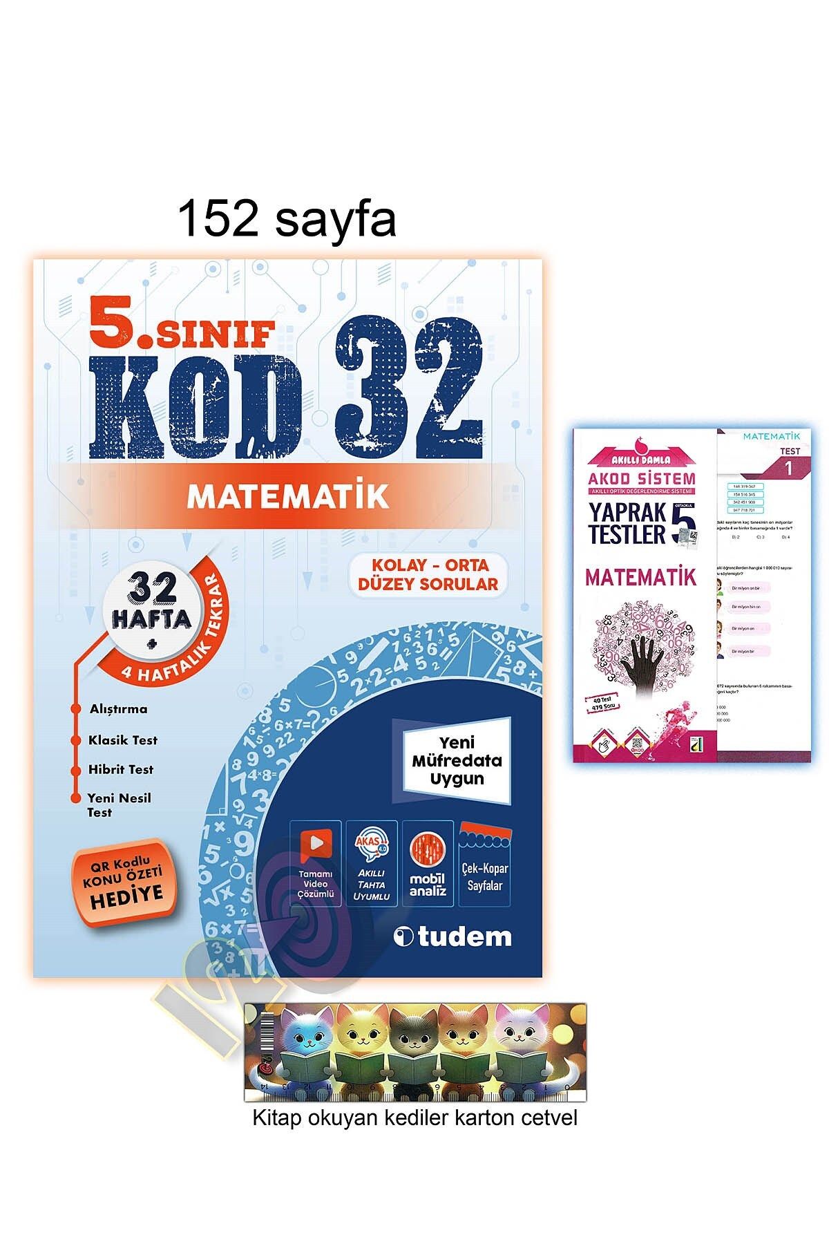 Tudem Yayınları 5. Sınıf Matematik Kod 32 Hafta Tekrar Alıştırma Yeni Nesil Test