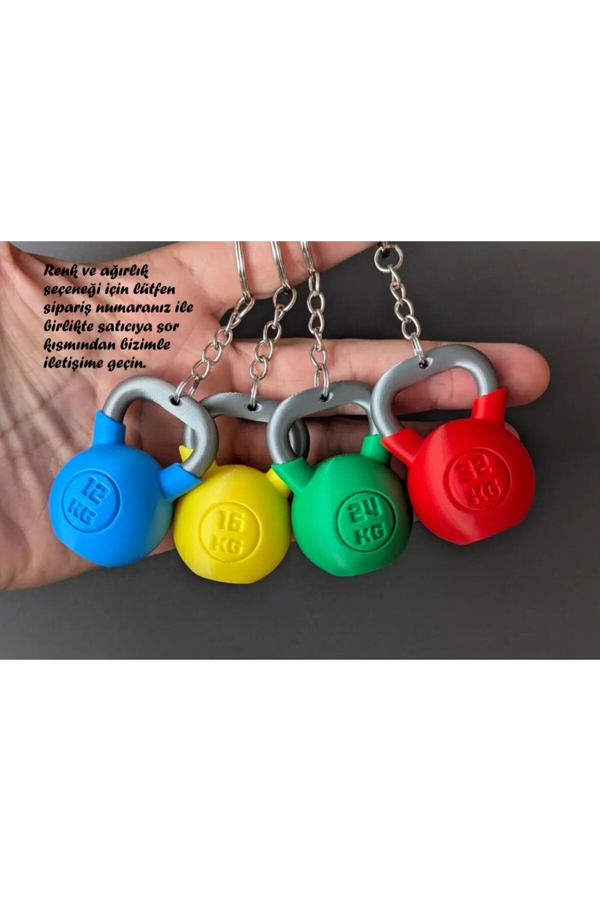 genomera Kettlebell Şeklinde Anahtarlık (4-40 kg)