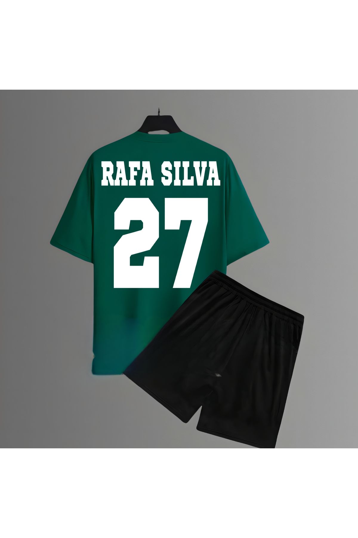 Biy Store Rafa Silva sırt forma baskılı unisex kadın erkek kısa kollu tişört t-shirt şort takımı