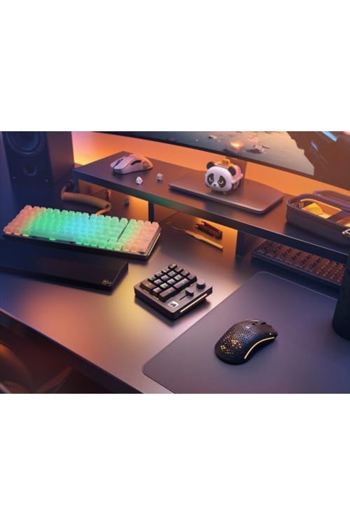 Glorious-Glorious Modular Mechanical Gaming Keyboard GMMK - Customizable RGB Backlight, Cherry X Switches, an 8
