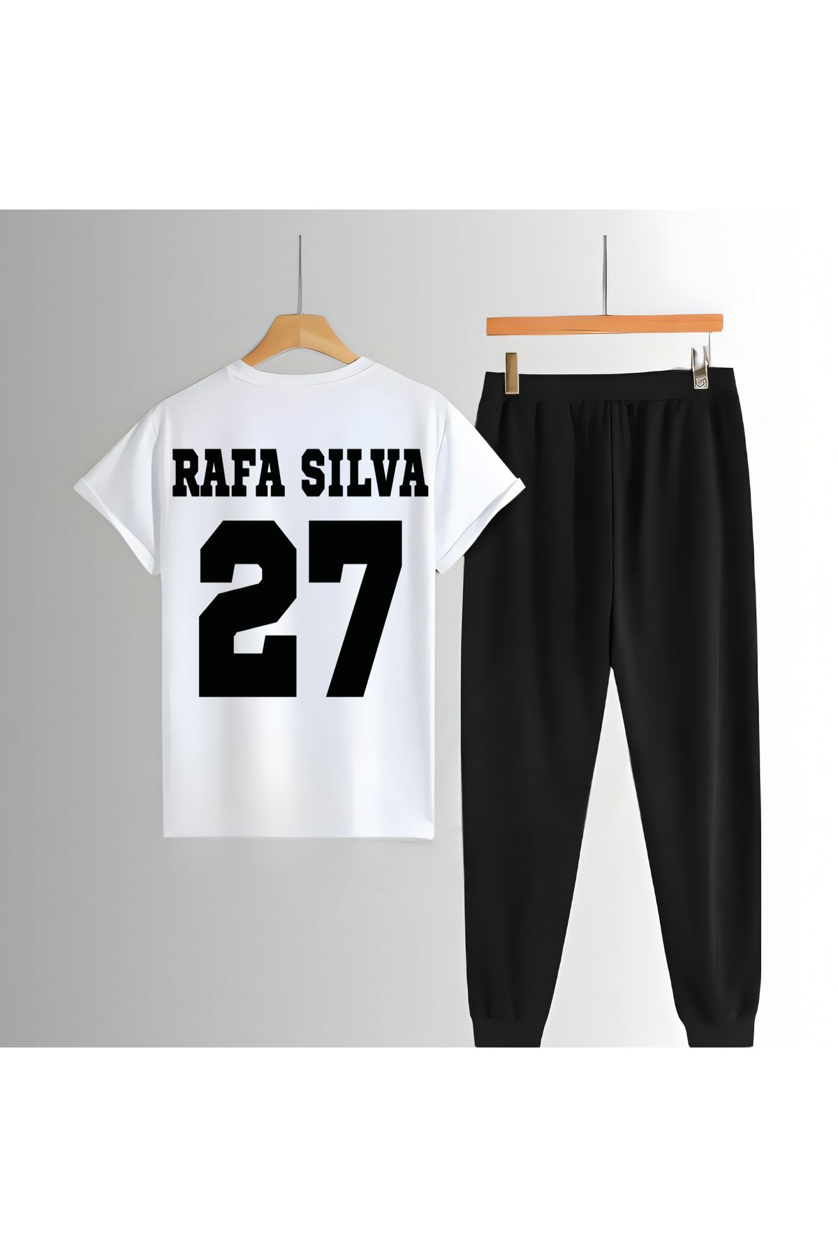 Biy Store Rafa Silva sırt forma baskılı unisex kadın erkek kısa kollu tişört t-shirt eşofman takımı
