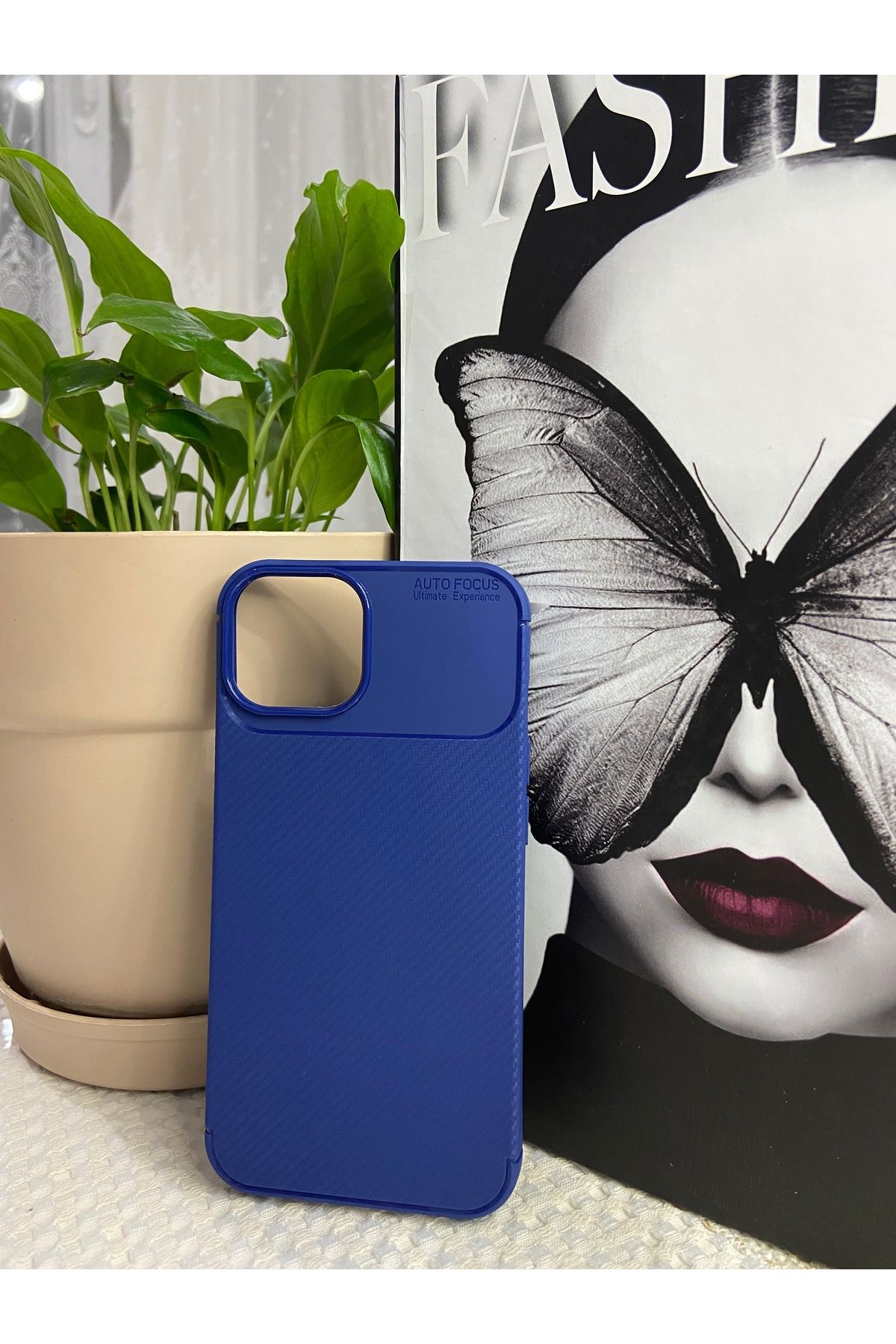KILIF DEPOSU Apple iPhone 13 ve 14 Uyumlu Auto Focus Siyah, Yeşil, Mavi Kılıf