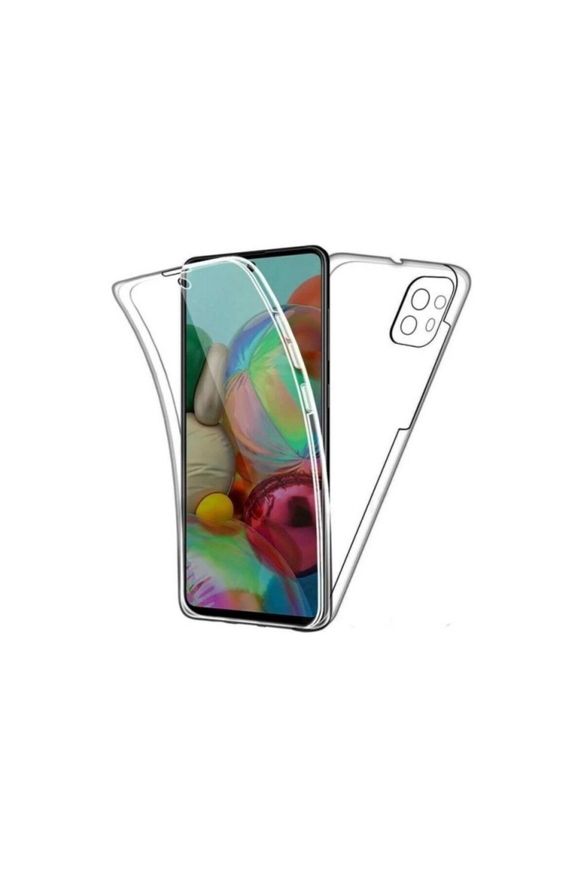 TezMax Xiaomi Mi 11 Uyumlu 360° Ön Arka Tam Koruyucu Şeffaf Silikon Full Body Kılıf