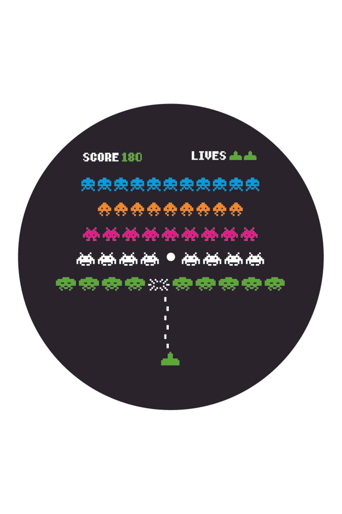 Çıtırtılı Sesler Space Invaders Pikap Matı