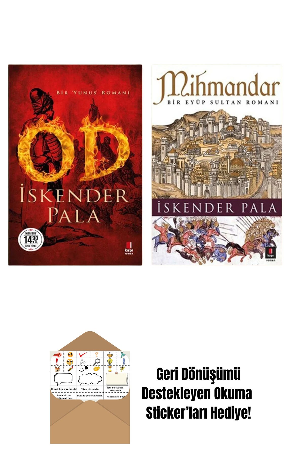 Kapı Yayınları Od - Mihmandar 2 Kitap Set + Okuma Sticker'ları
