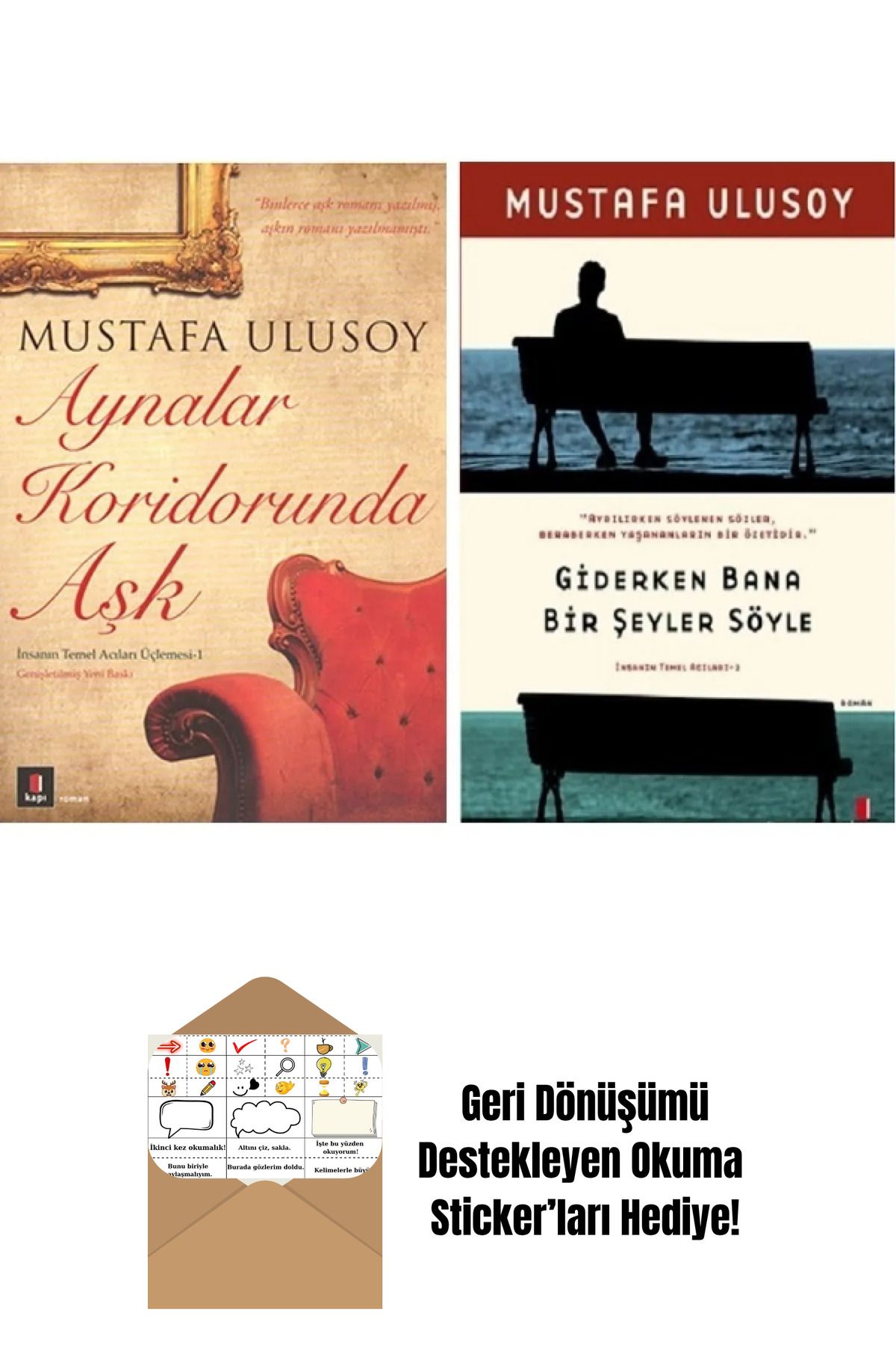 Kapı Yayınları İnsanın Temel Acıları Üçlemesi 1-2 Kitap Set + Okuma Sticker'ları