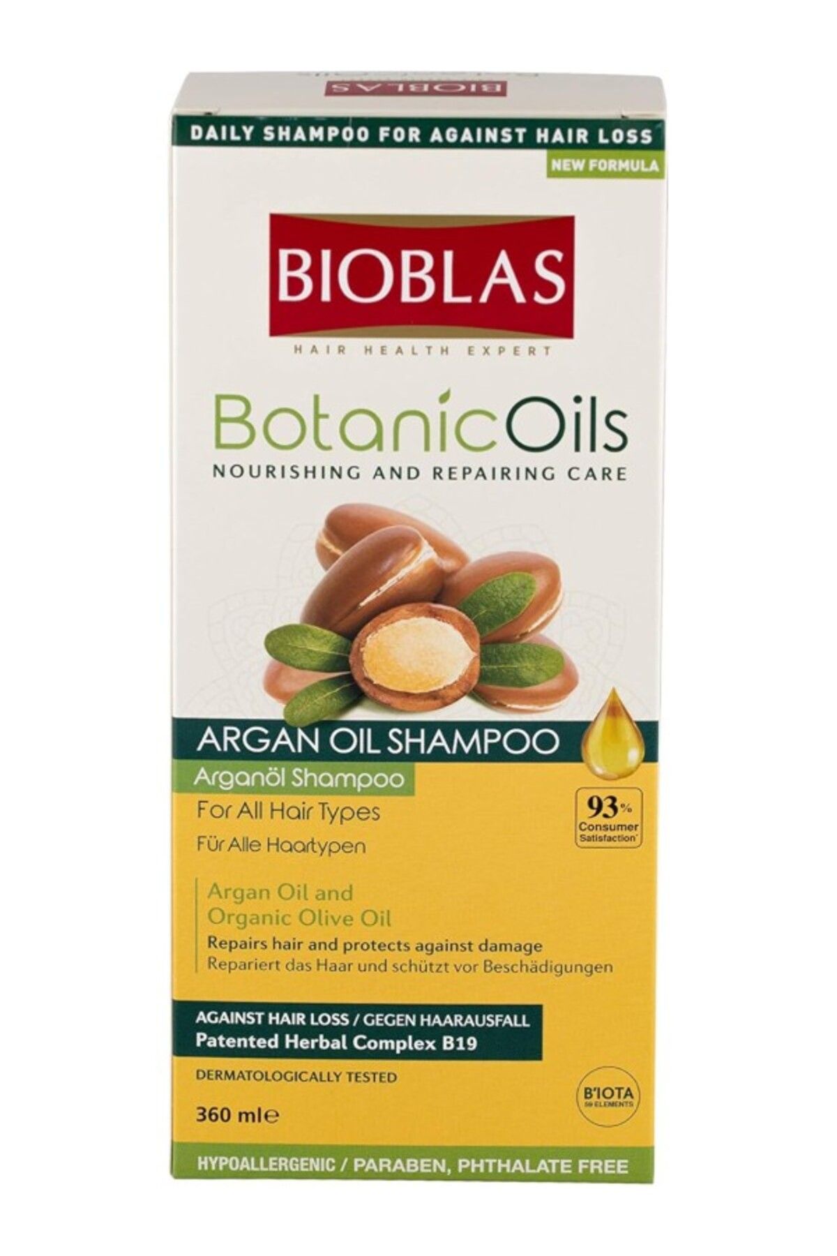 ShopZum Botanic Oils Saç Dökülmesine Karşı Argan Yağlı Şampuan (360 Ml)