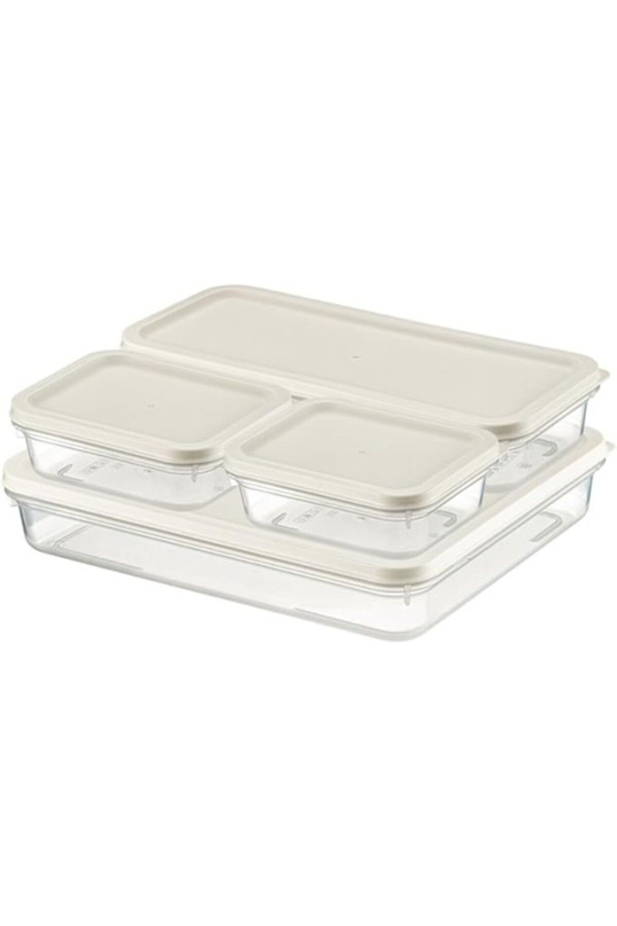 ShopZum Orret Home 4 Adet Buzdolabı Ve Derin Dondurucu Saklama Kabı Seti, Fresh Box, Dolap Düzenleyici Ve