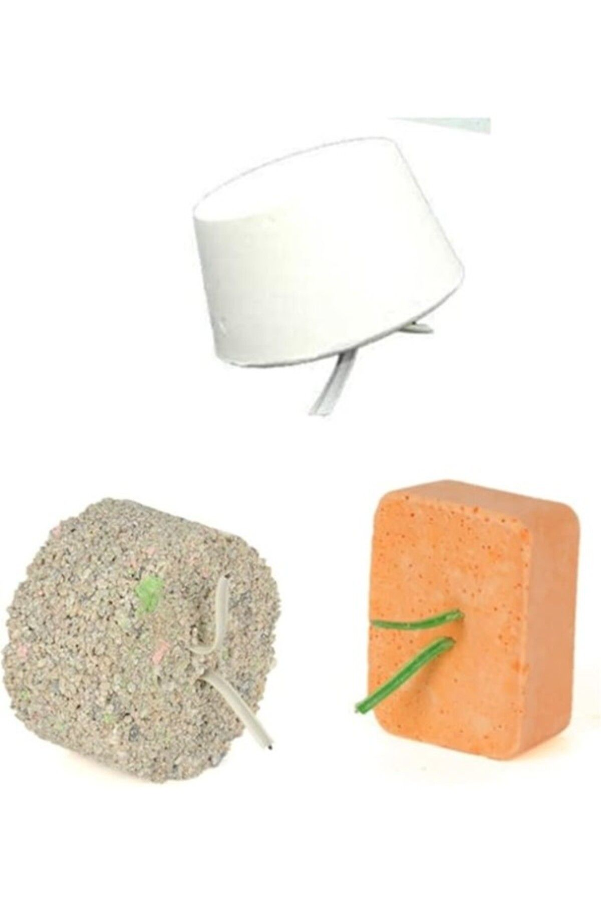ShopZum Kuşlar İçin Gaga Taşı Seti (Mineral Blok + Enerji Blok + Beak Stone Gaga Taşı)