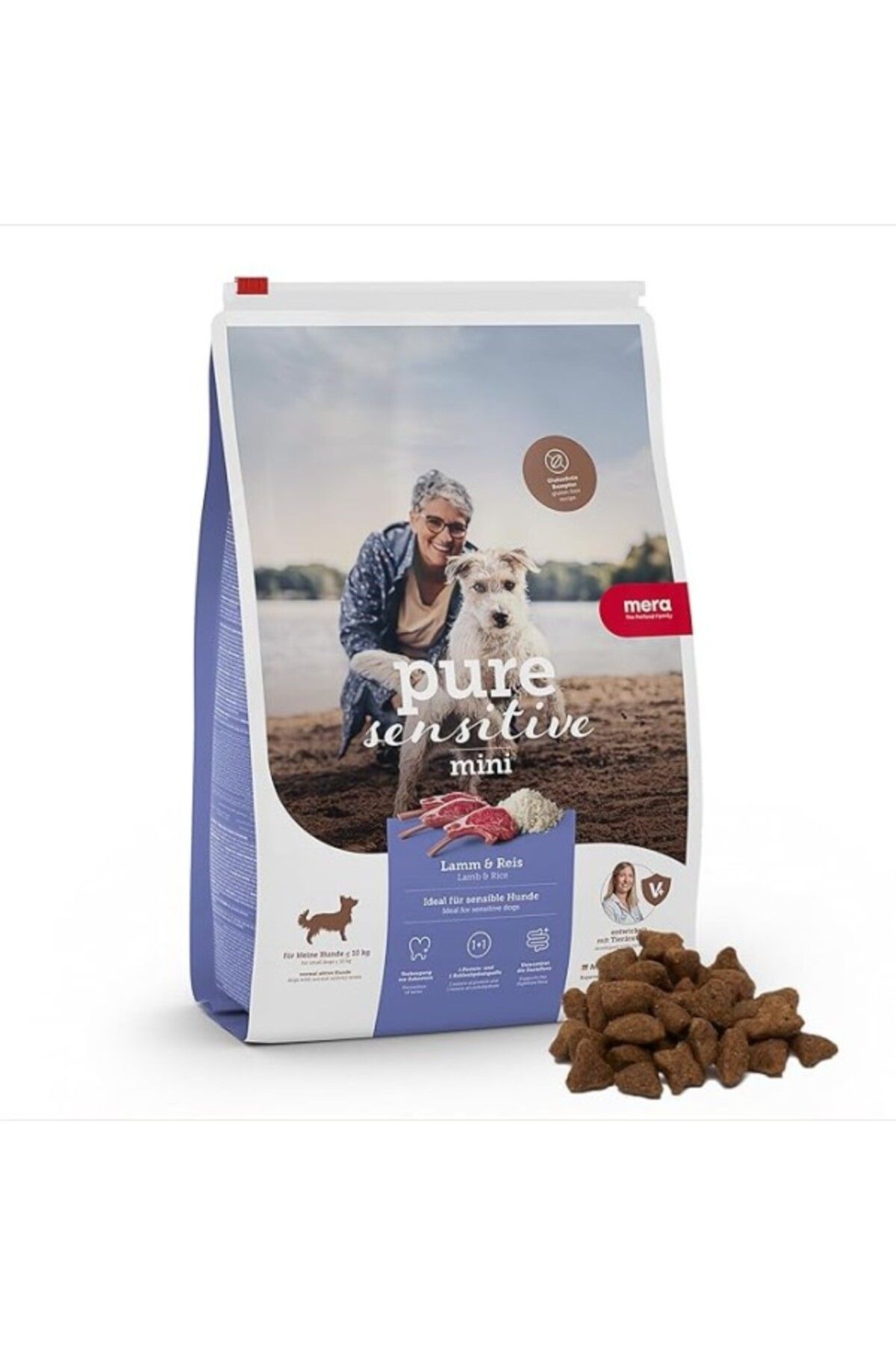 ShopZum Mera Pure Sensitive Kuzulu Mini Irk Köpek Maması 4 Kilogram