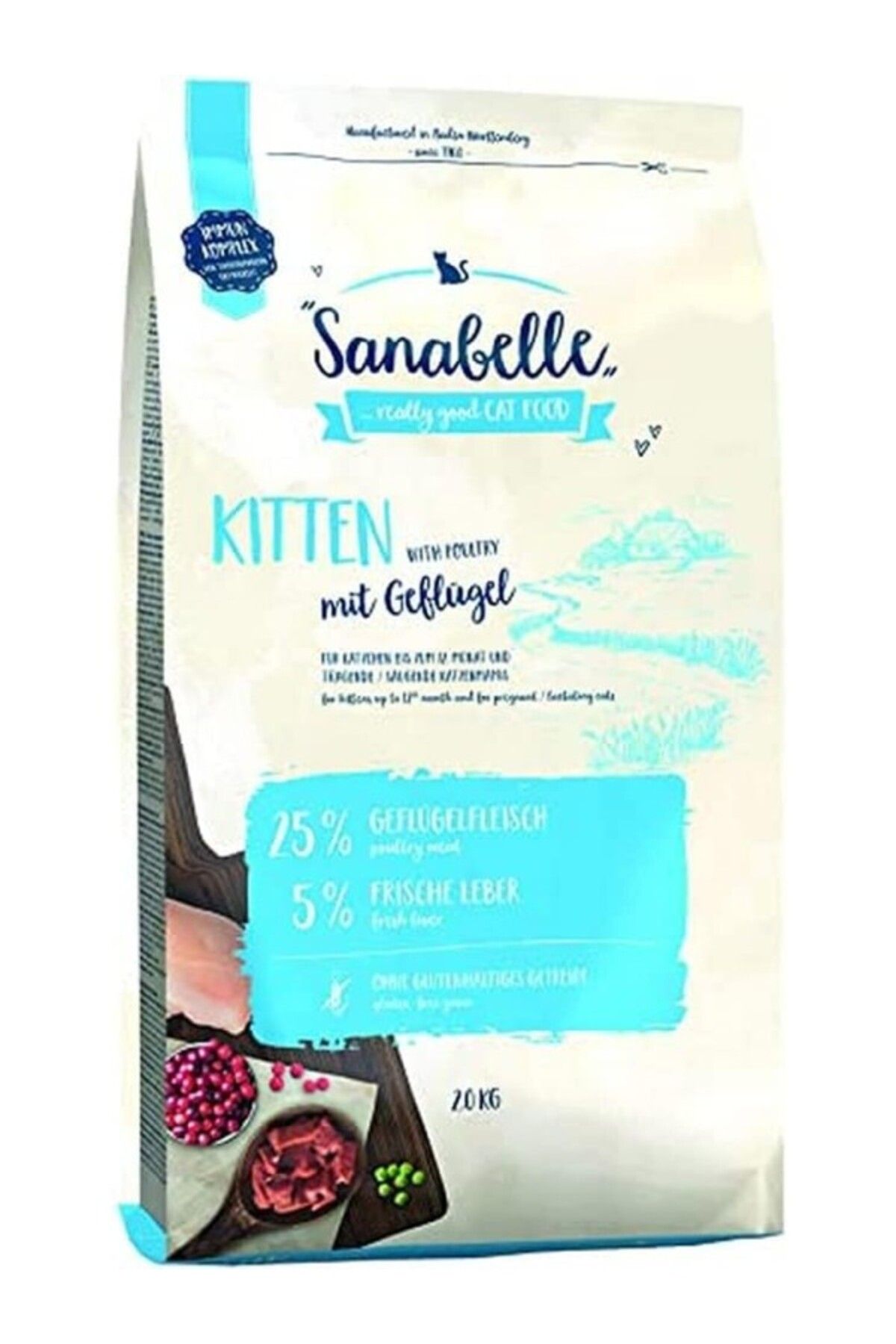 ShopZum Sanabelle Kitten Yavru Tahılsız Maması 2 Kg