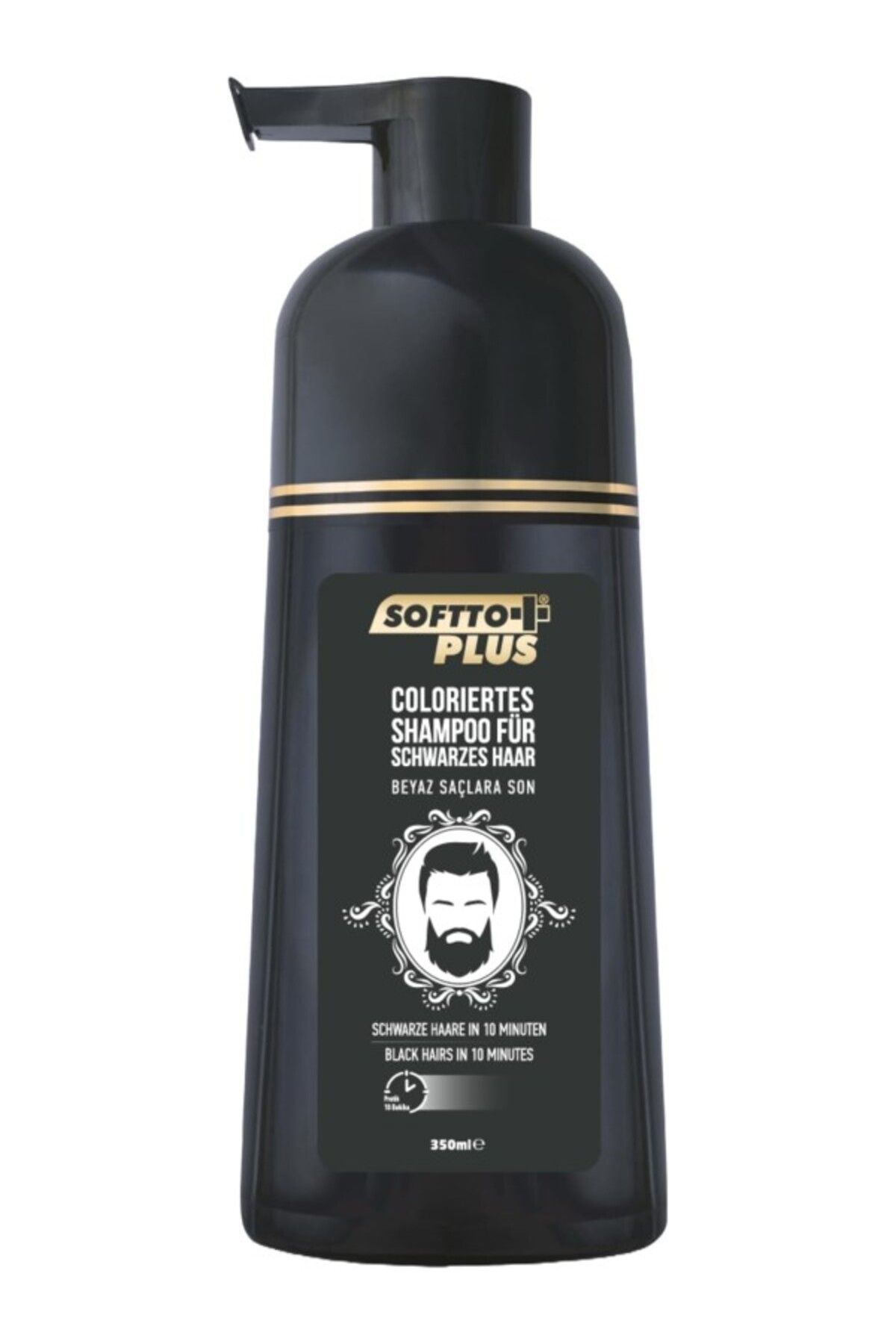 ShopZum Softto Plus Black Hair Shampoo Siyahlaştirici Şampuan 350ml