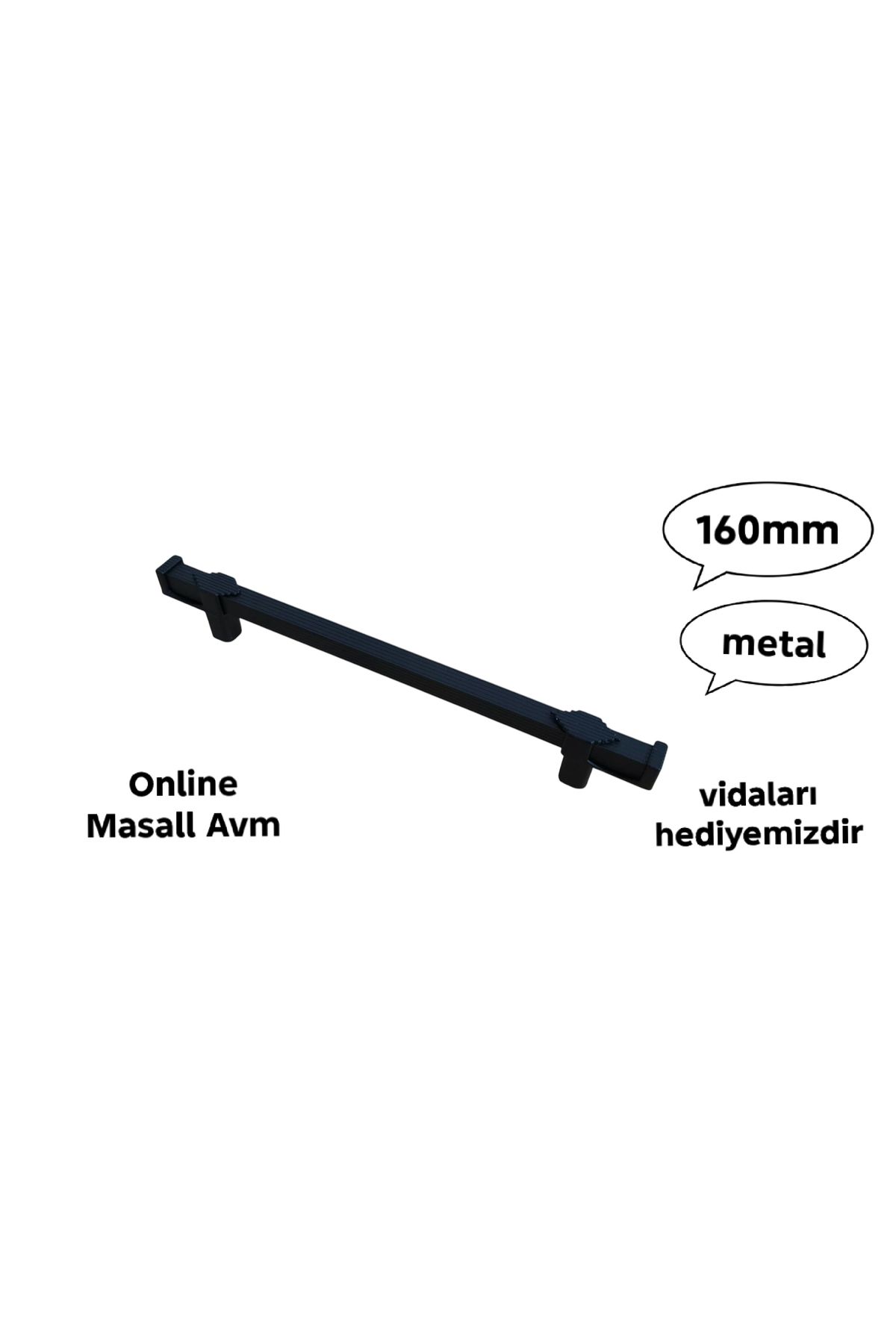 Online Masall AVM Elmas kulp metal 160mm şifonyer,konsol,vestiyer,komidin ve mutfak dolabı