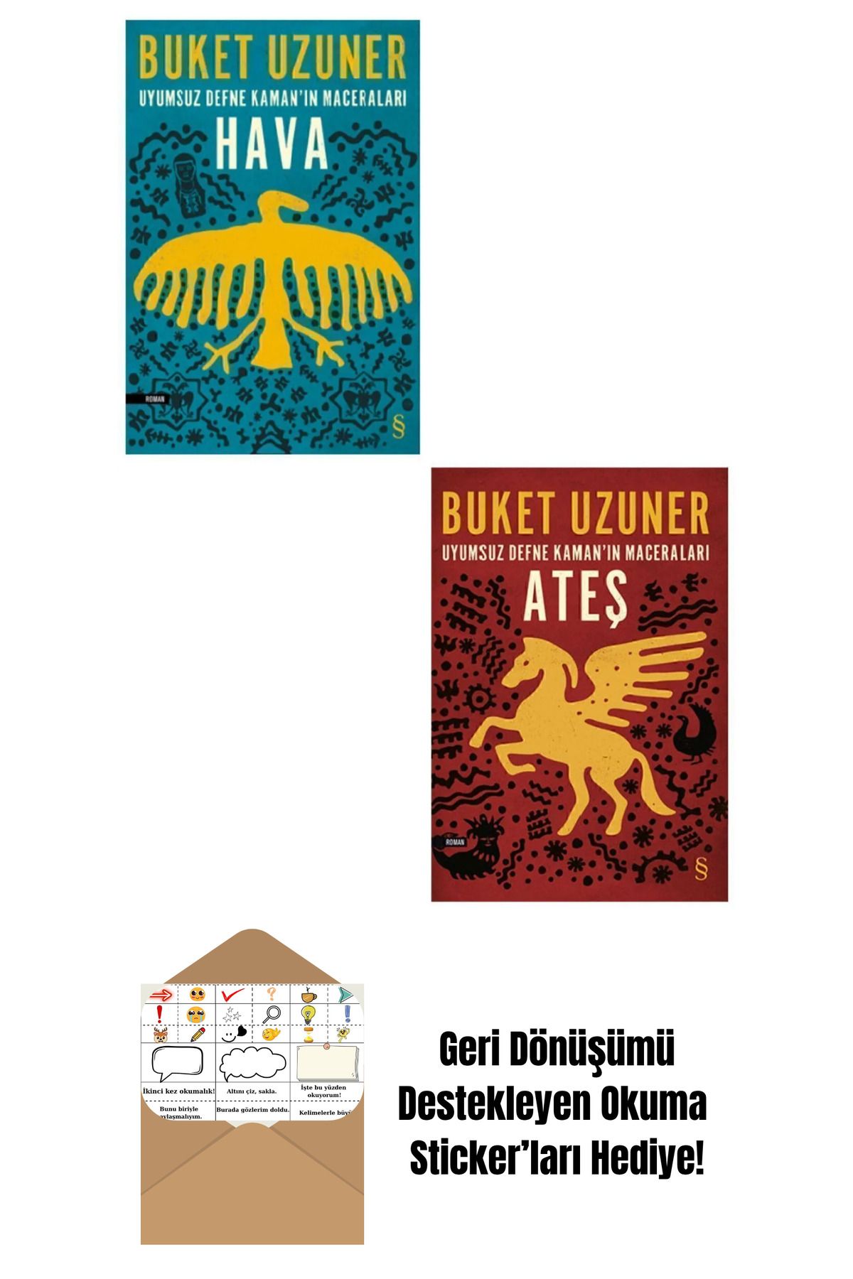 Everest Yayınları Uyumsuz Defne Kaman'ın Maceraları 3. Ve 4. Kitaplar Set + Okuma Sticker'ları