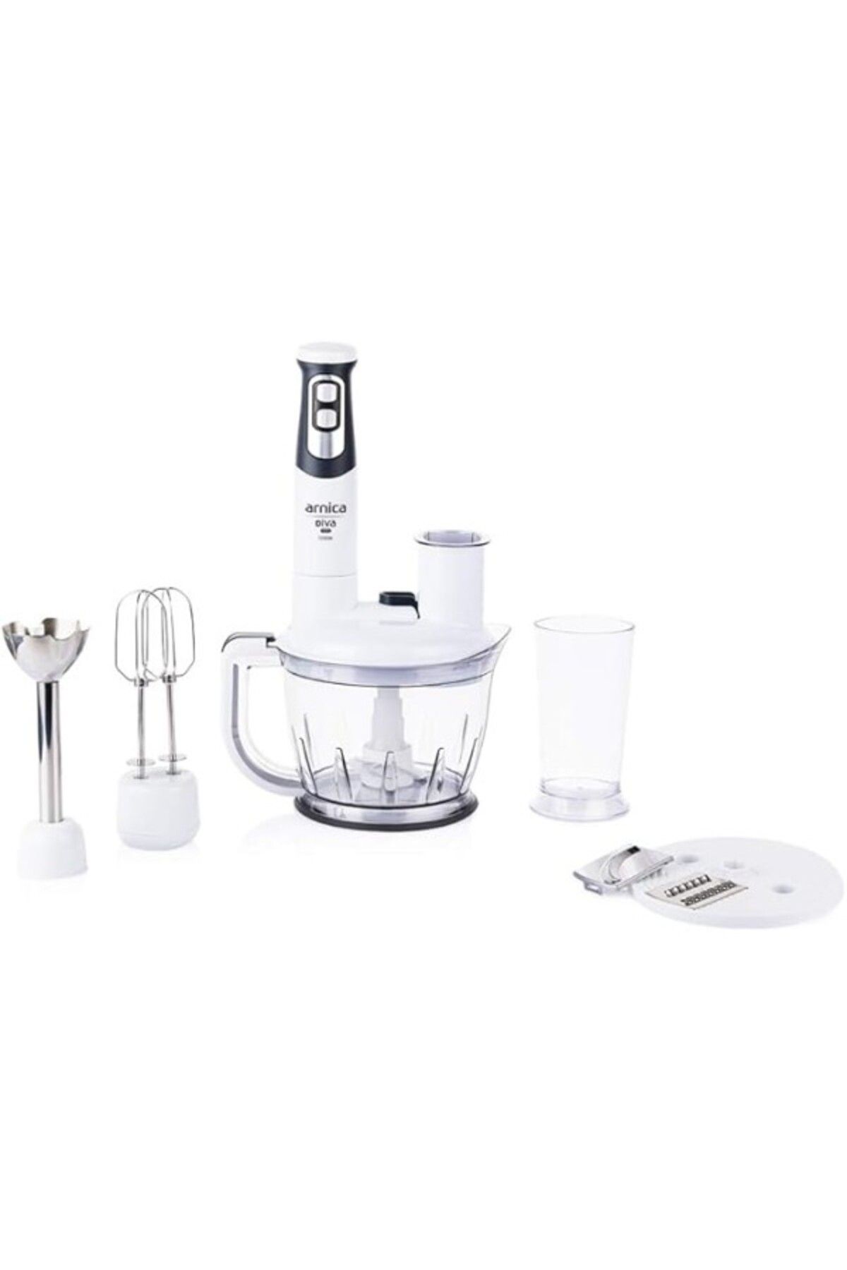 ShopZum Arnica Gh21800 Diva Pro Rendeli El Blender Seti Beyaz