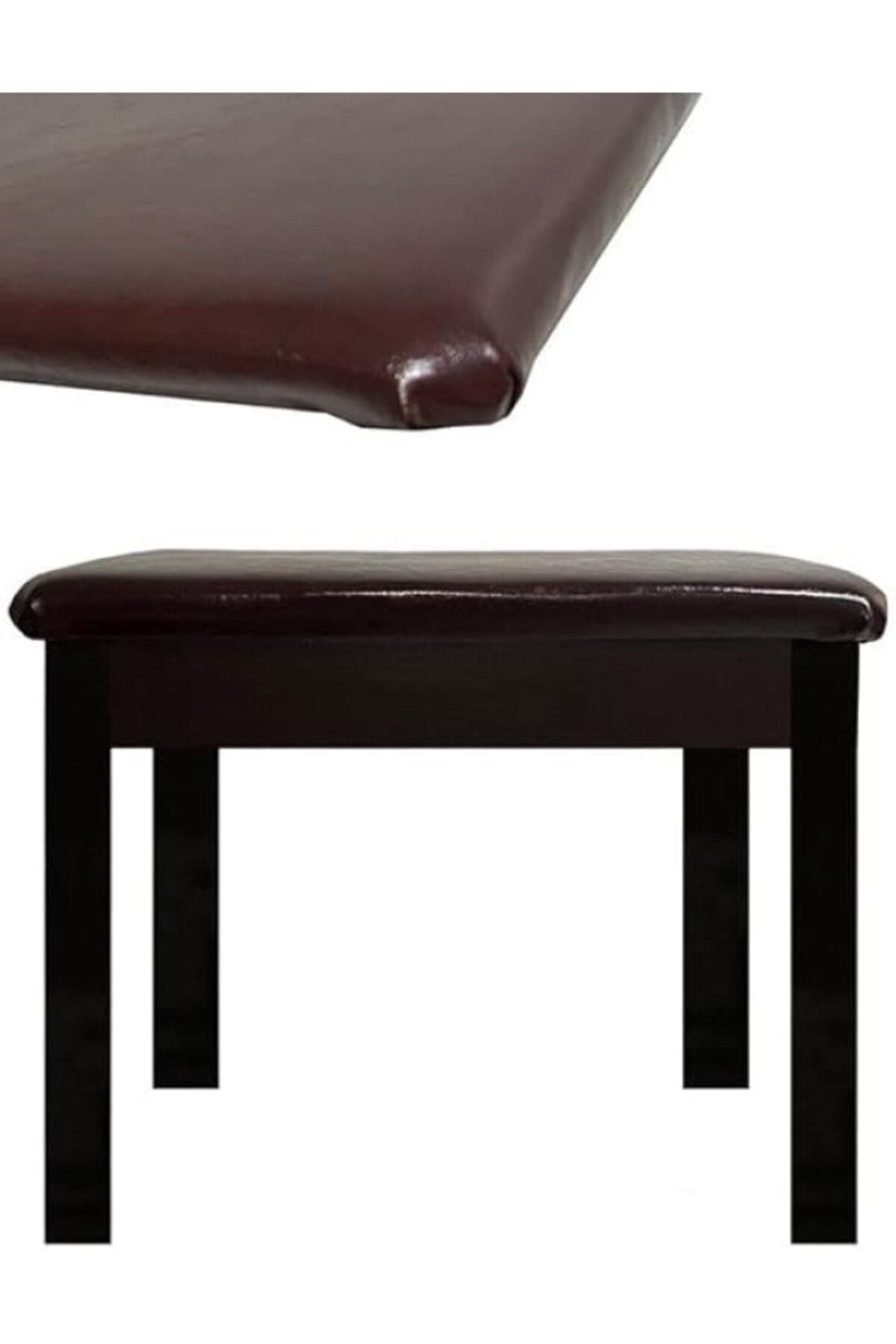 ShopZum Tbx-144Sr Üst Kalite Piyano Taburesi Gizli Bölmeli Kahve Renk (32X54X48)