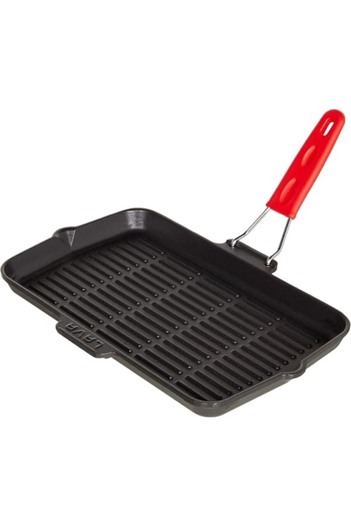 ShopZum Lava Izgara Tava, Dikdörtgen, 21x36 Cm, Döküm Demir