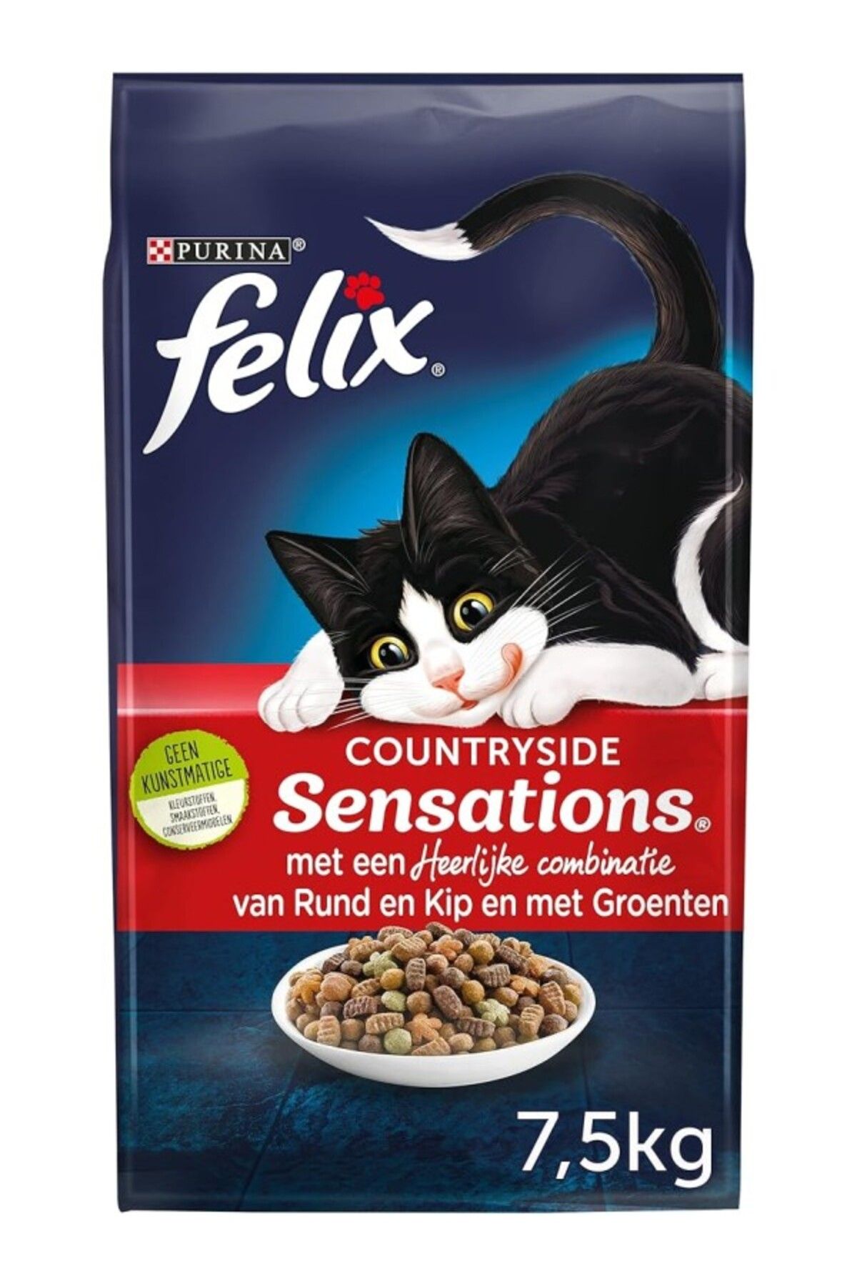 ShopZum Felix Countryside Sığır Etli &Amp; Tavuklu Sebzeli Kuru Maması 7,5 Kilogram