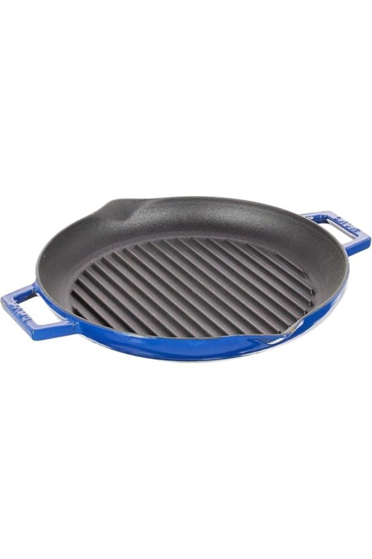 ShopZum Metal Döküm Izgara Tava, 26 Cm, Mavi