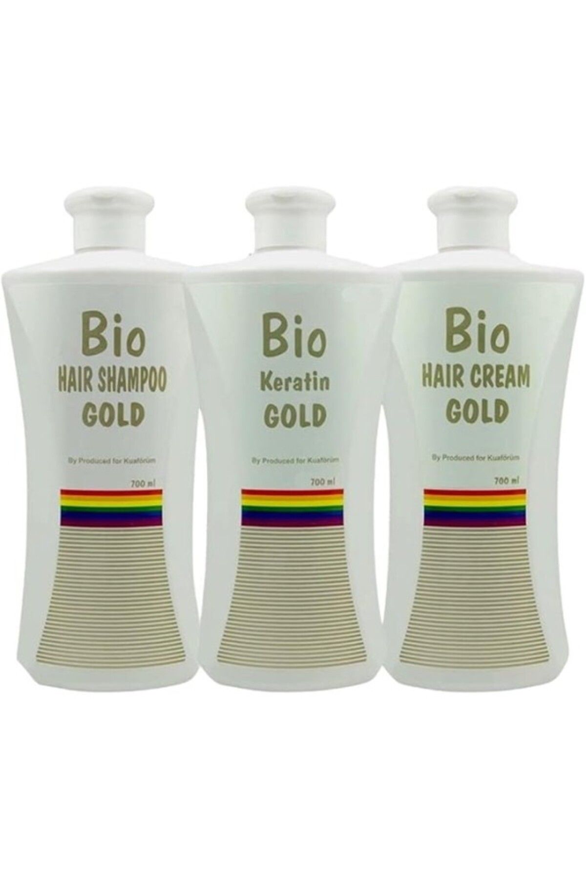ShopZum Bio Keratin Gold Brezilya Fönü 3’Lü Set Şampuan 700 Ml+ Saç Kremi 700 Ml+ Keratin 700 Ml 31510