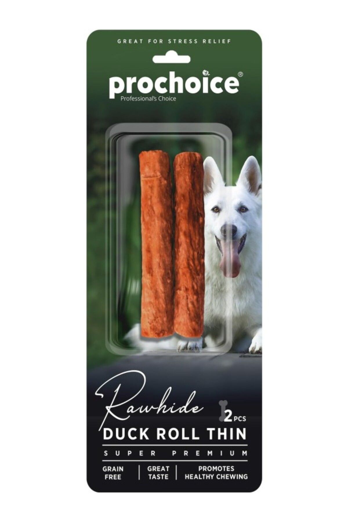 ShopZum Prochoice Duck Roll Thin, Ördek Derili Köpek Ödül Çubuğu 2 Parça