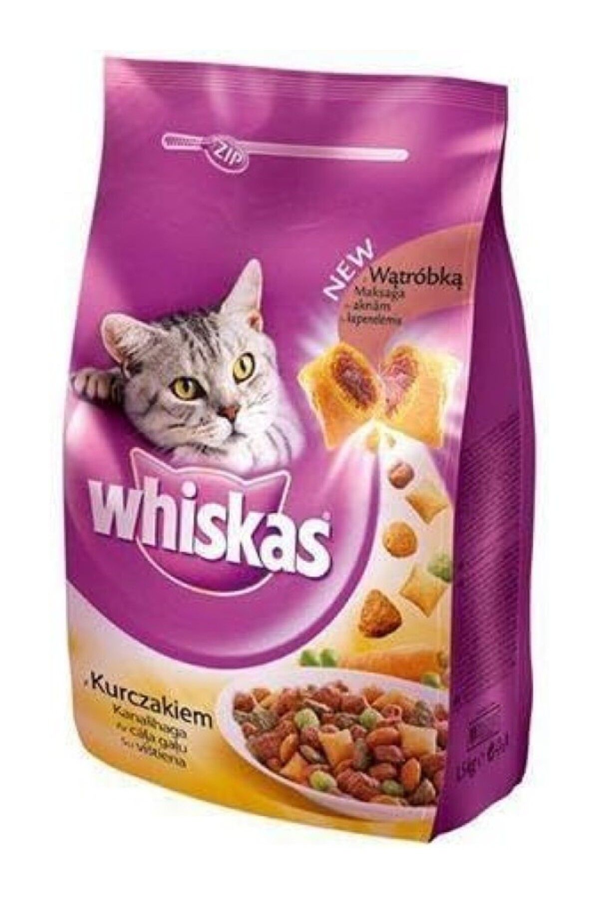ShopZum Whiskas Tavuklu Ve Sebzeli Yetişkin Kuru Kedi Maması 1,4 Kg
