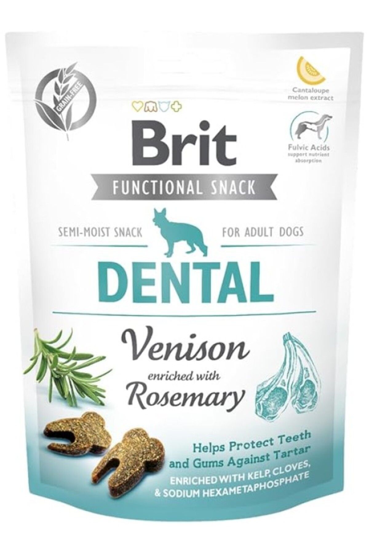 ShopZum Brit Care Functional Snack, Dişler Ve Diş Etlerini Korumak İçin, Tahılsız, Geyik Etli Ve Biberiyeli