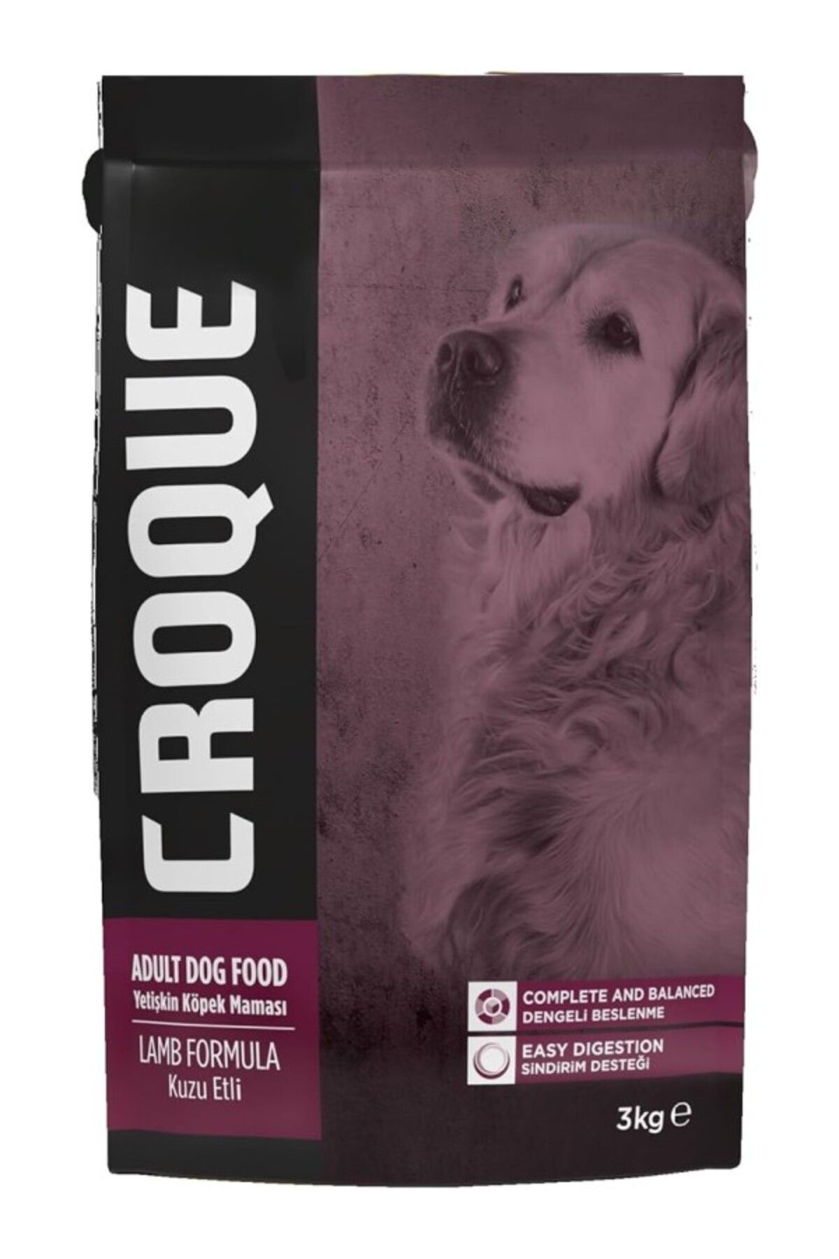 ShopZum Croque Kuzulu Yetişkin Köpek Maması 3Kg