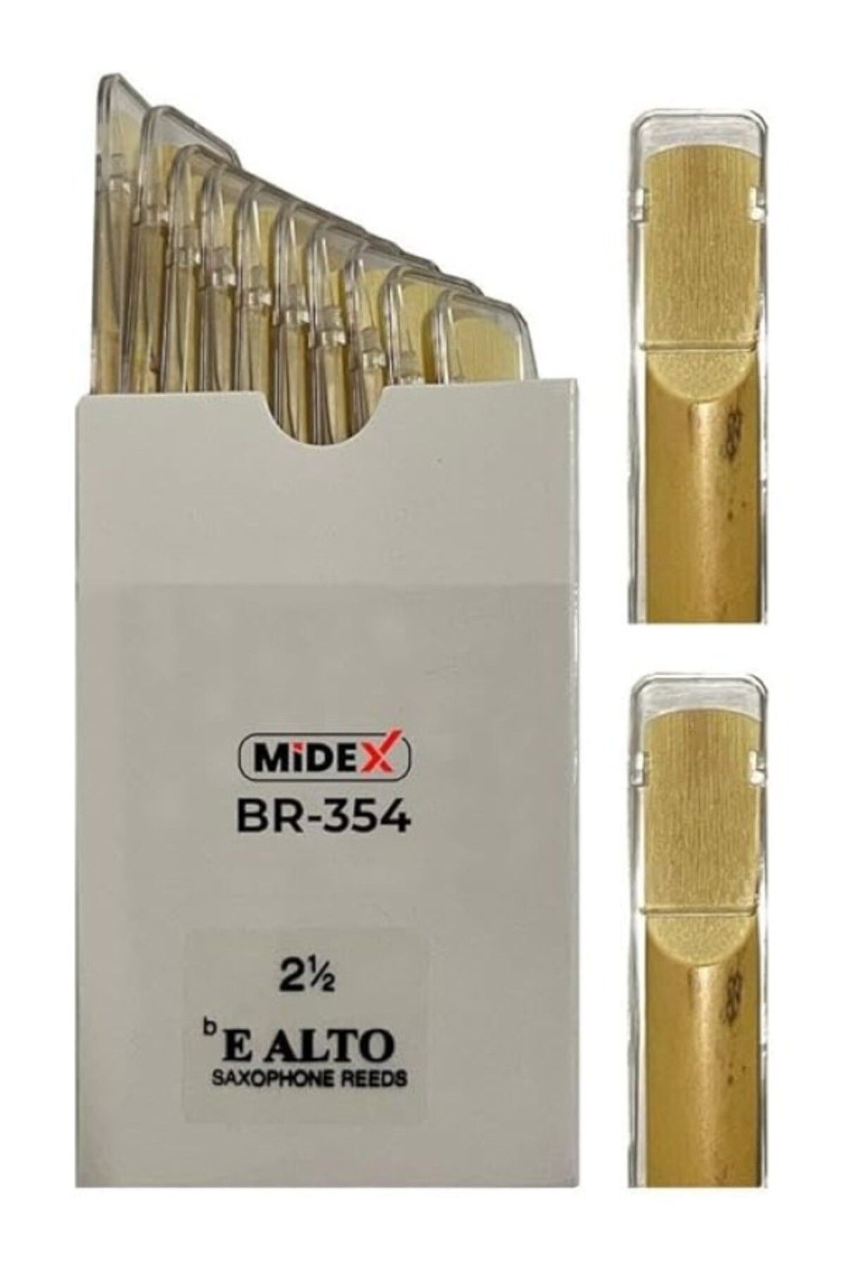 ShopZum Midex Br-354a Alto Saksafon Kamışı 10&apos;lu Paket (NO:2.5)