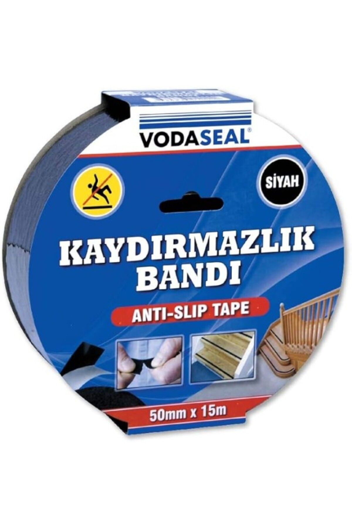 ShopZum Vodaseal 53.01.010 Kaydırmaz Bant 50Mmx15Mt, Siyah