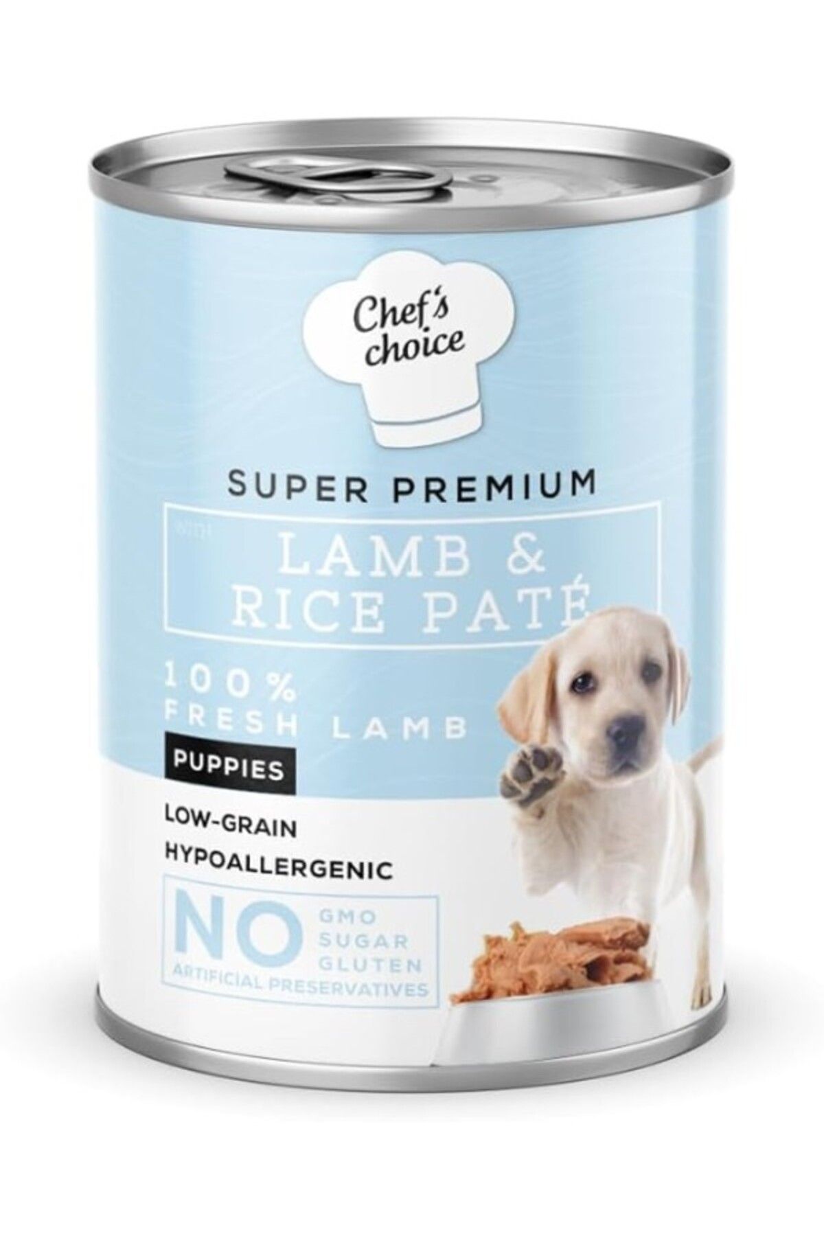 ShopZum Chef&Apos;S Choice Yavru Köpekler İçin, Hipoalerjenik, Kuzu Etli Ve Pirinçli Ezme, 400 G