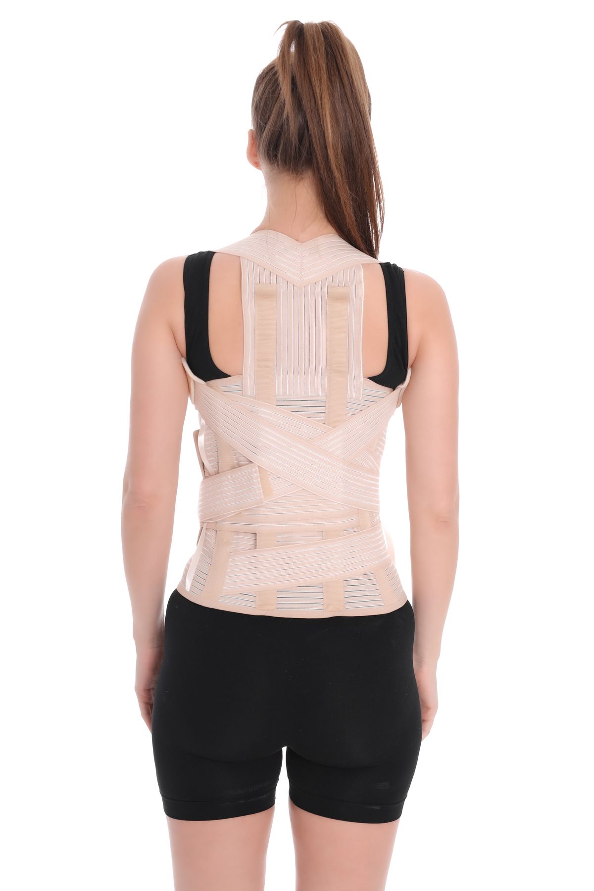 Rebirth Medikal DORSE Lomber Korse | Çelik Atelli Sırt Destekli | Misineli Pamuklu Kumaş | Unisex Standart