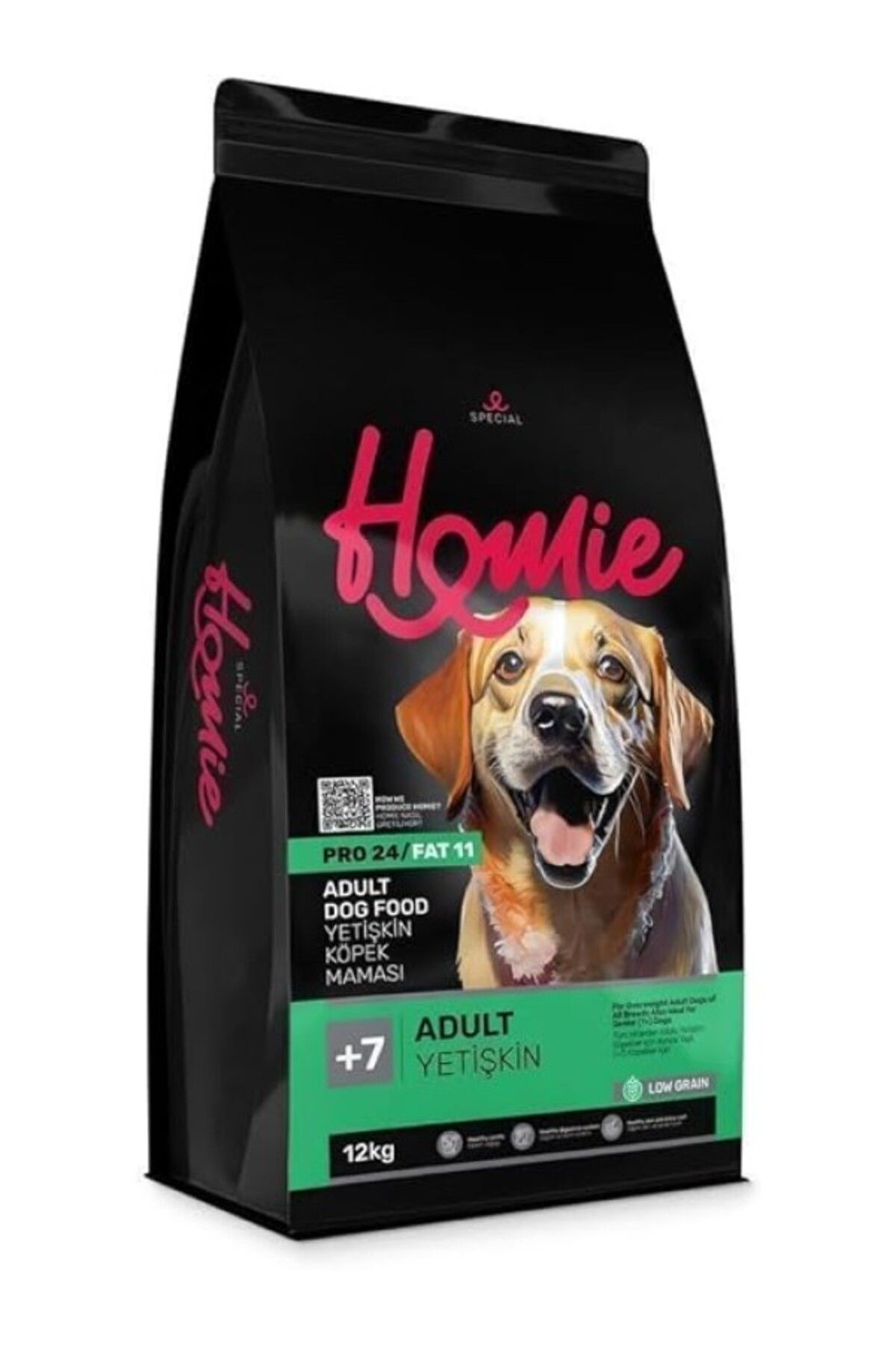 ShopZum Homie Düşük Tahıllı 7 Yaş Yetişkin Köpek Maması 12 Kg