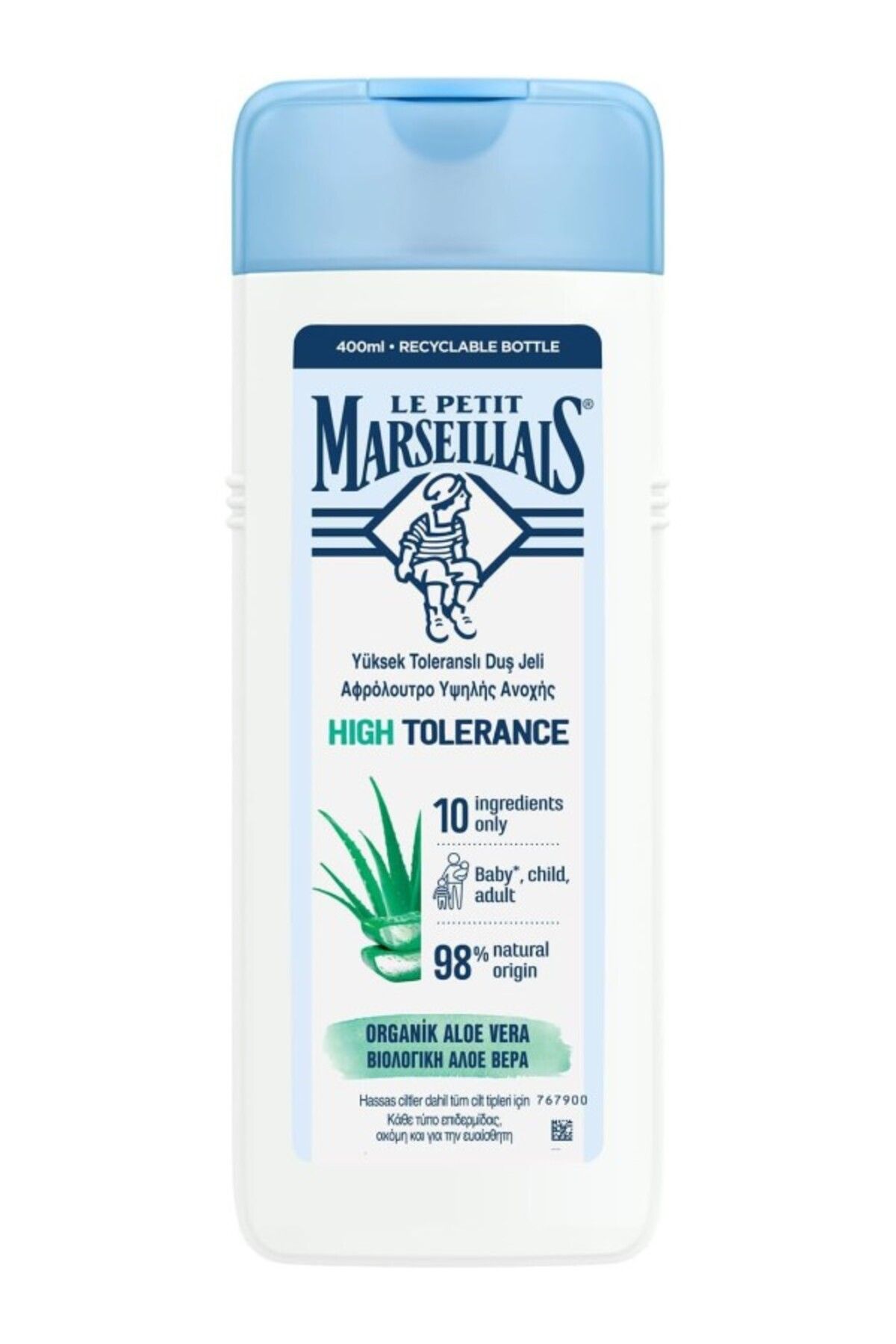 ShopZum Le Petit Marseillais High Tolerance, Organik Aloe Vera, 400Ml Duş Jeli