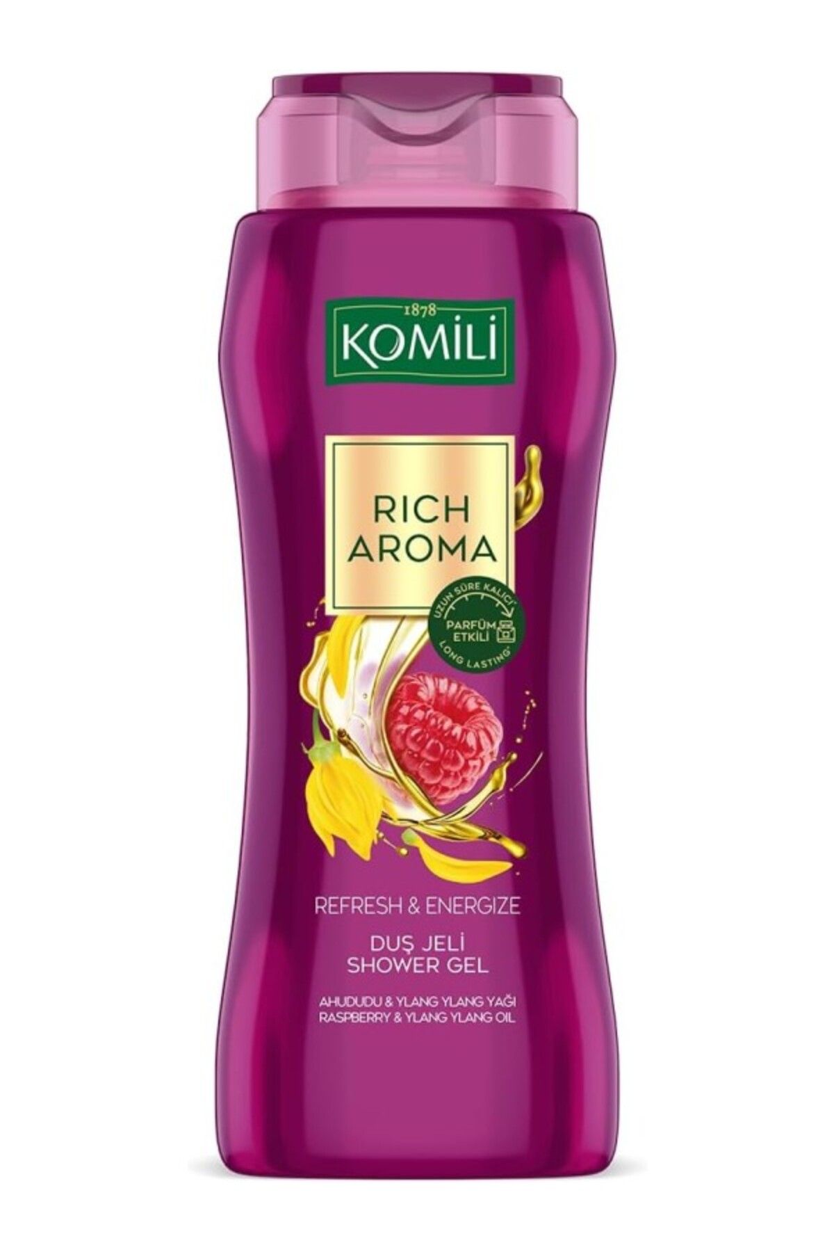 ShopZum Komili 1878, Komili Rich Aroma Refresh&amp;amp;energize Kalıcı Parfüm Etkili Duş Jeli 500ml, F31002