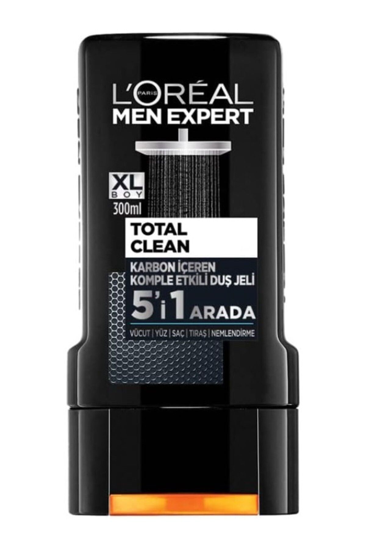 ShopZum L’Oréal Paris Men Expert Total Clean 5'I 1 Arada Kömürlü Duş Jeli (300 Ml)