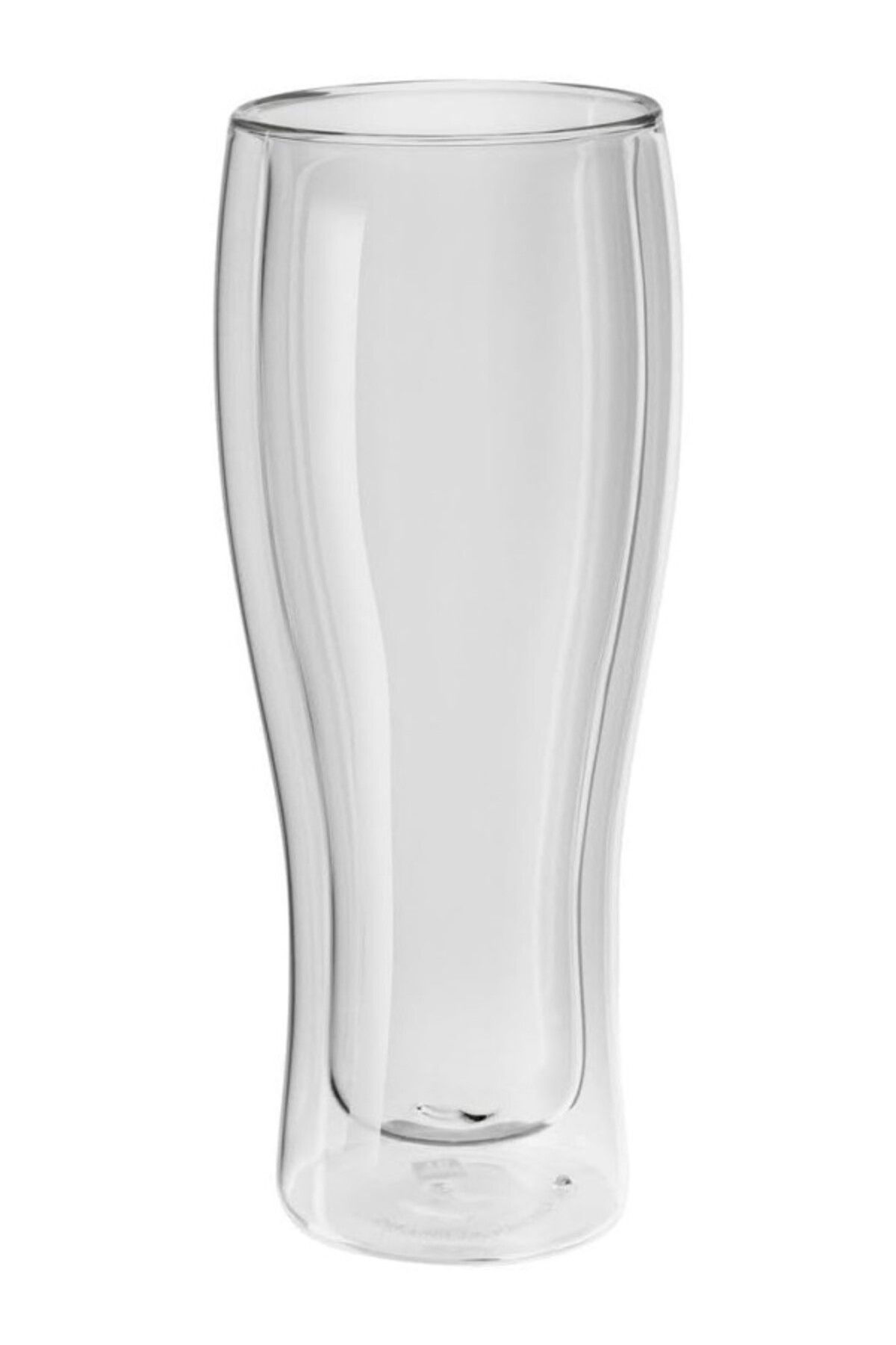 ShopZum Sorrento Çift Camlı 2'Li Bira Bardağı, 414 Ml, Cam, Şeffaf Cam