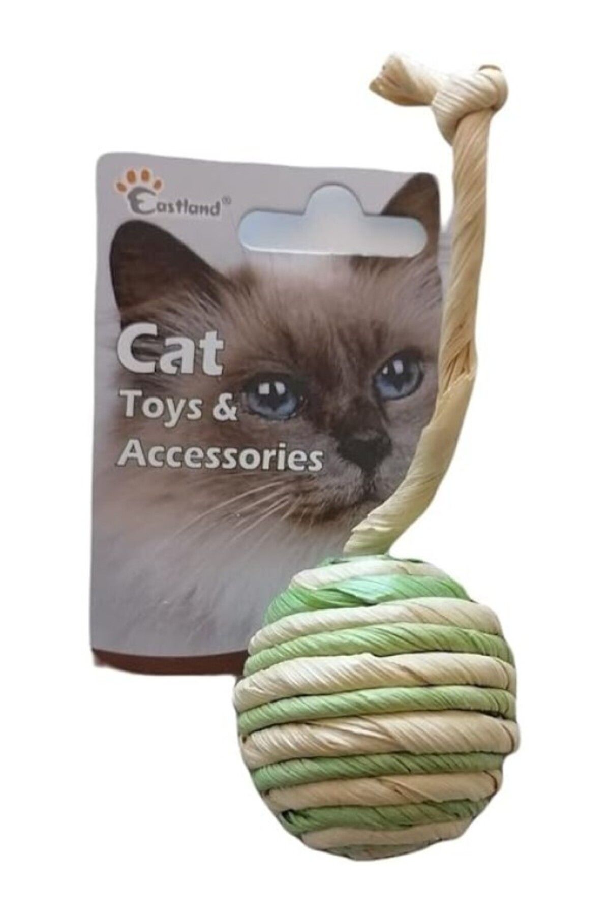 ShopZum Beeztees Eastland 550201 Tüylü Doğal Top Oyuncağı, 4.5 Cm