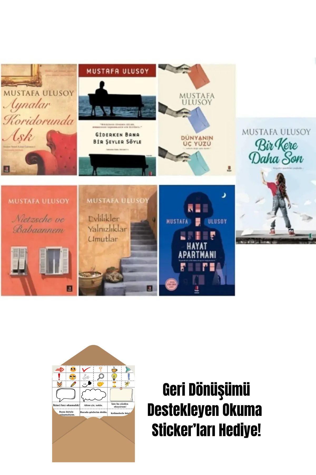 Kapı Yayınları Mustafa Ulusoy 7 Kitap Set + Okuma Sticker'ları
