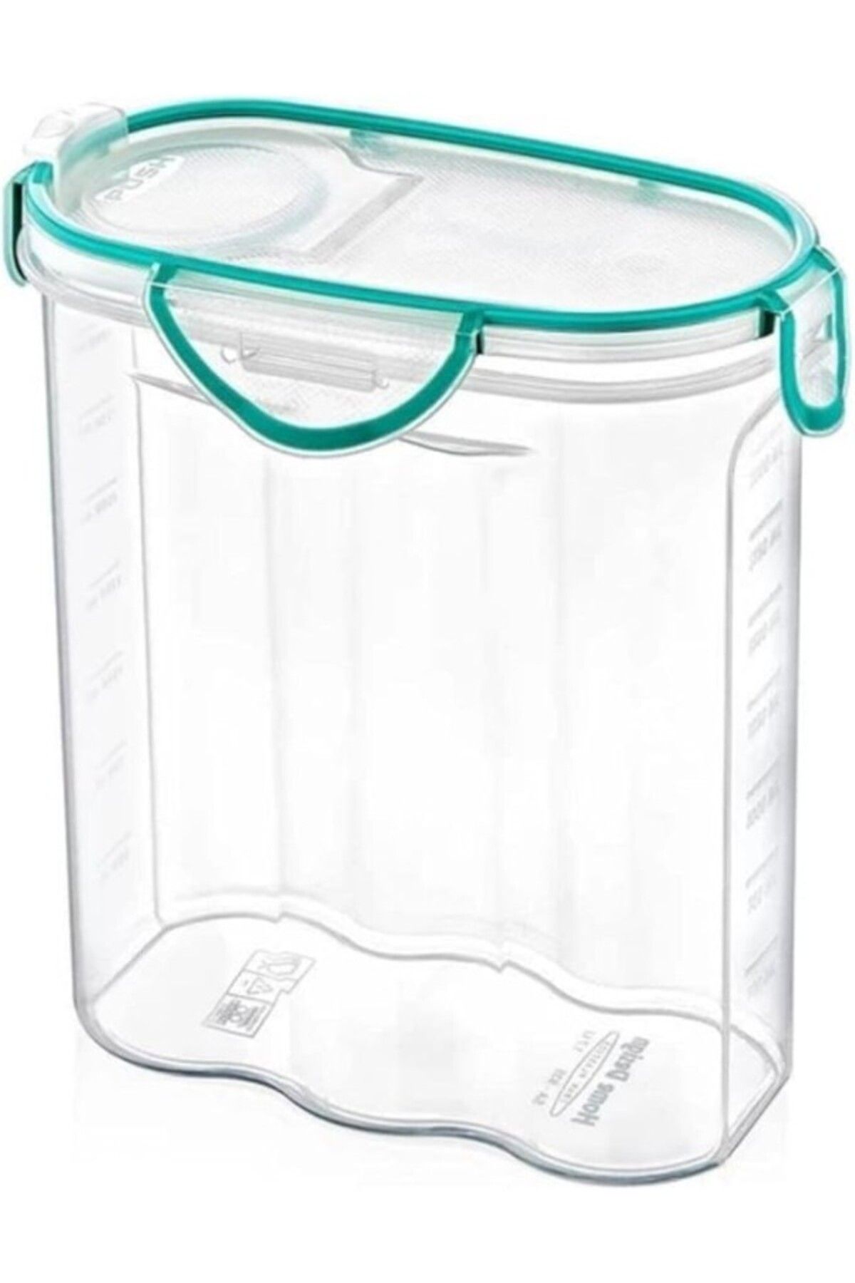 ShopZum Kilitli Kapaklı Contalı Hava,Su Sıvı Geçirmez 2,4 Litre Erzak Saklama Kabı-Sa590