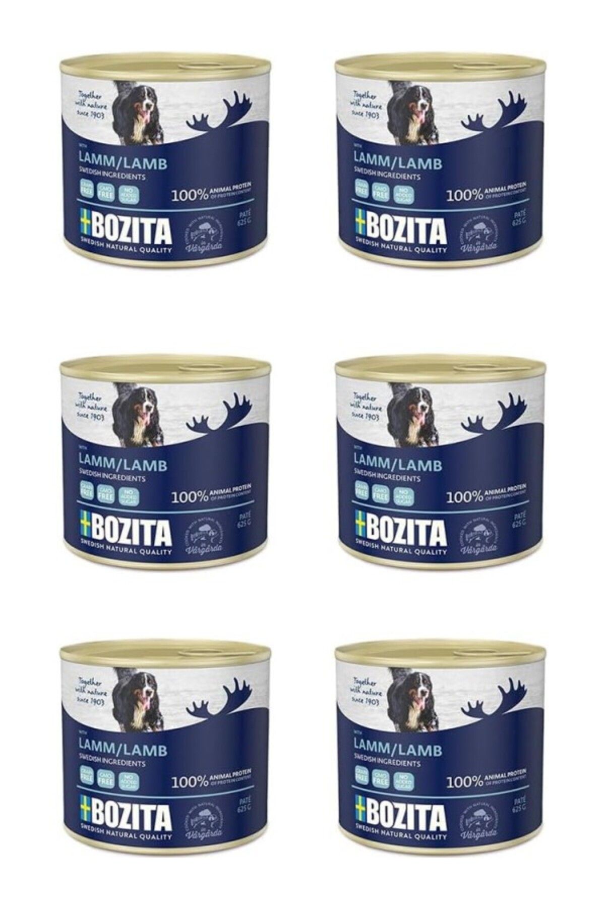 ShopZum Bozita Kuzu Etli Yaş Köpek Maması 625 Gr 6 Adet