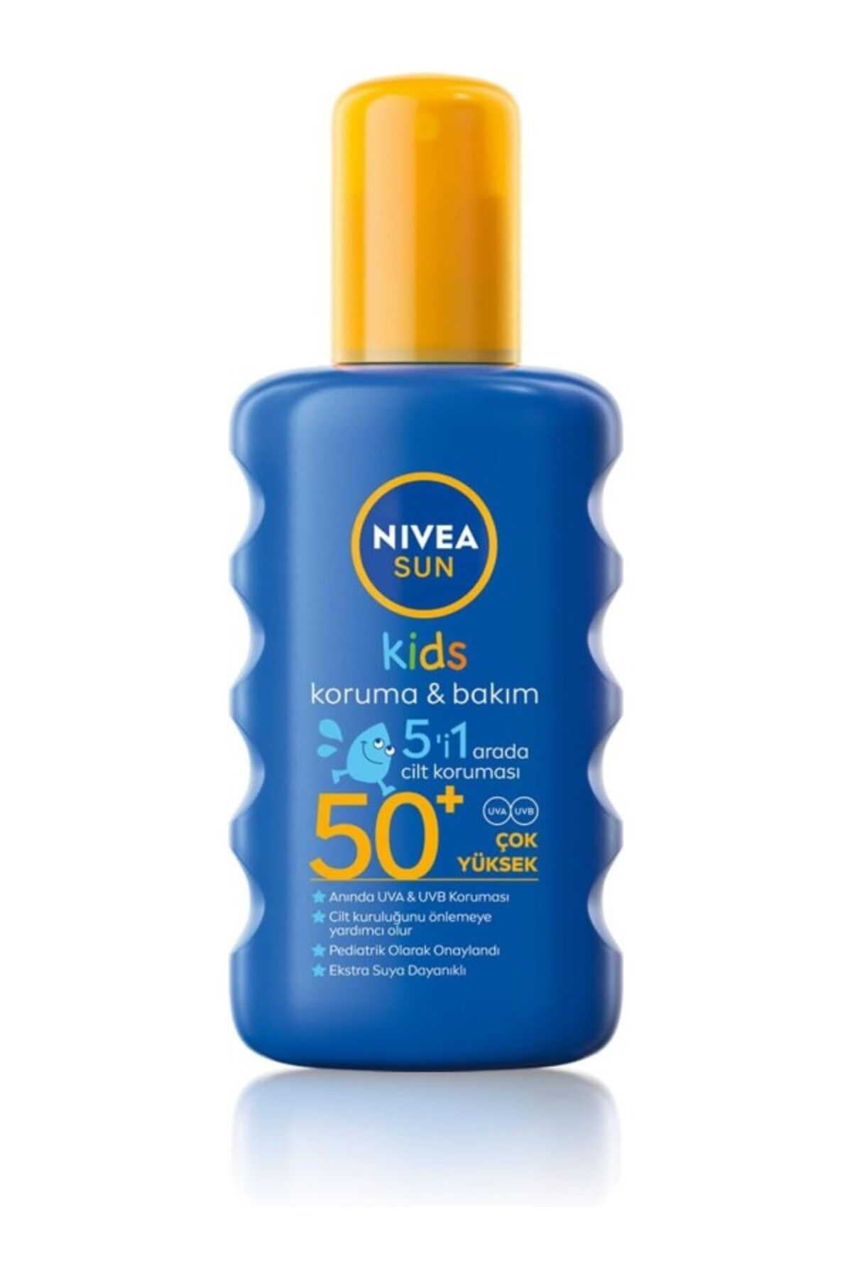 ShopZum Sun Spf50 Çocuklar İçin Güneş Koruyucu Vücut Spreyi 200Ml, Anında Uva Koruması, 5I 1Arada