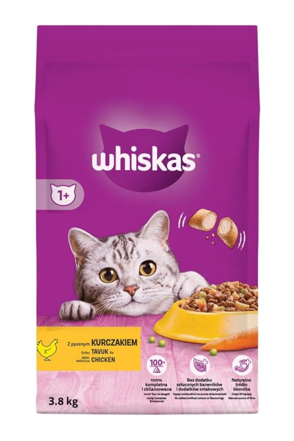 ShopZum Whiskas Tavuklu Yetişkin Maması 3,8 Kg
