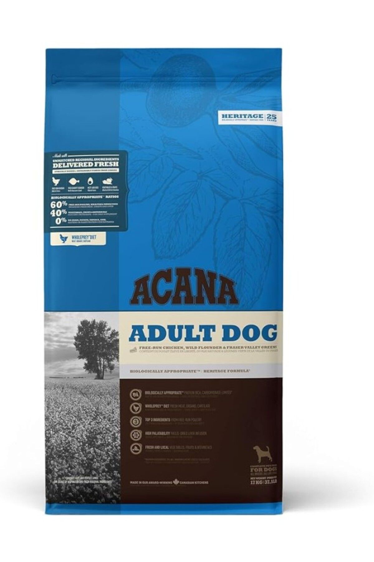 ShopZum Acana Heritage Adult Yetişkin Köpek Maması 17 Kg