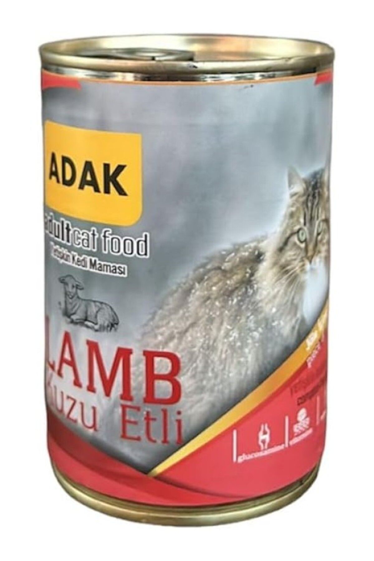 ShopZum Adak Kuzu Etli Yetişkin Kedi Maması Konserve 415 gram