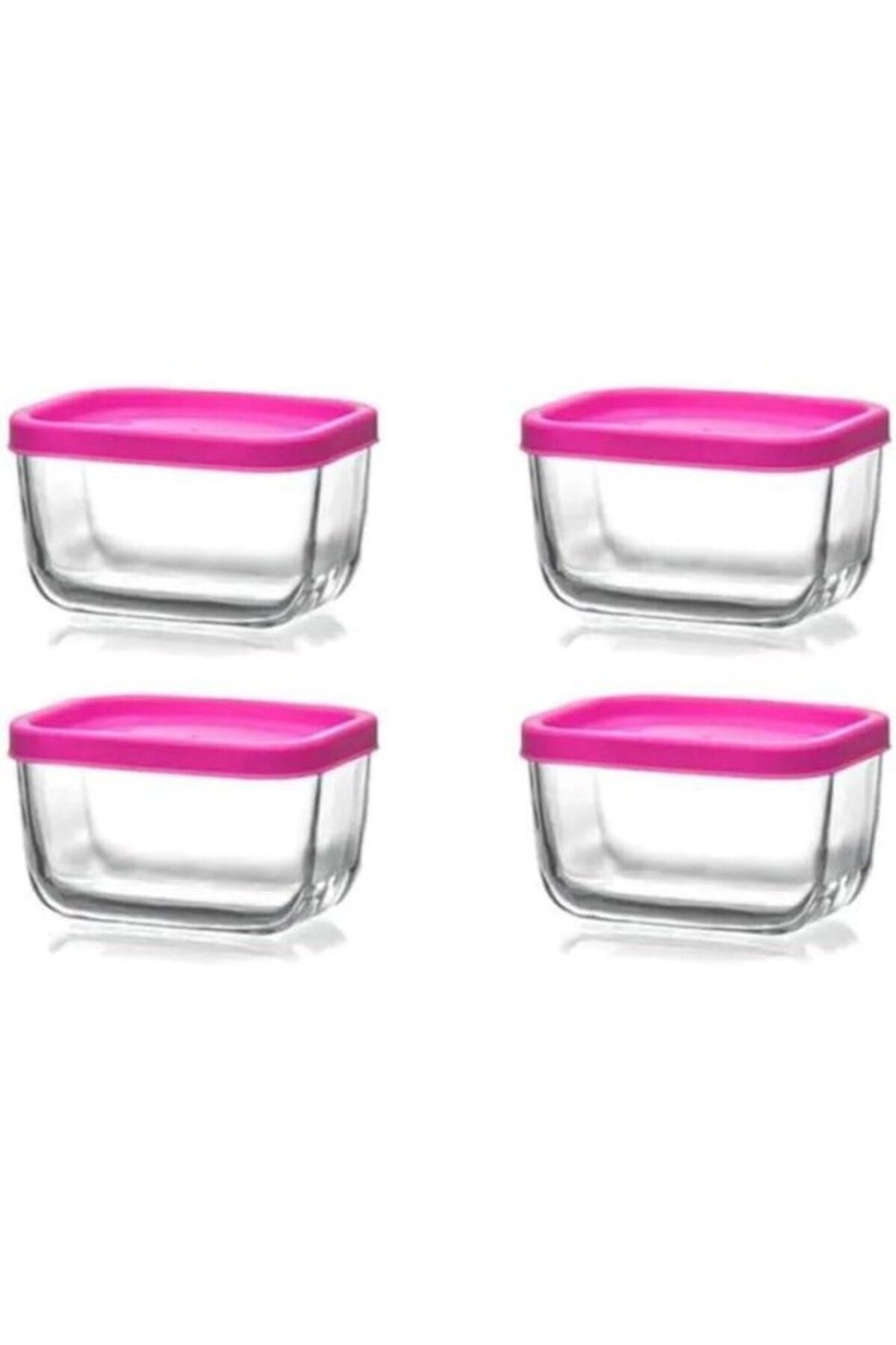 ShopZum Cube Saklama Kabı, Cam, 270 Cc, 4 Adet